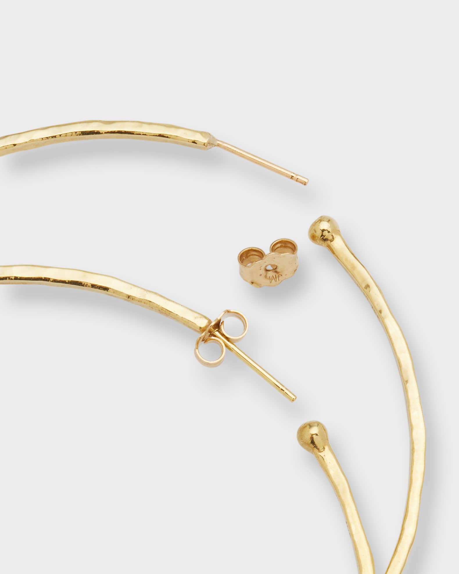 Jennifer Meyer Medium Hammered Bangle Hoop Earrings Neiman Marcus