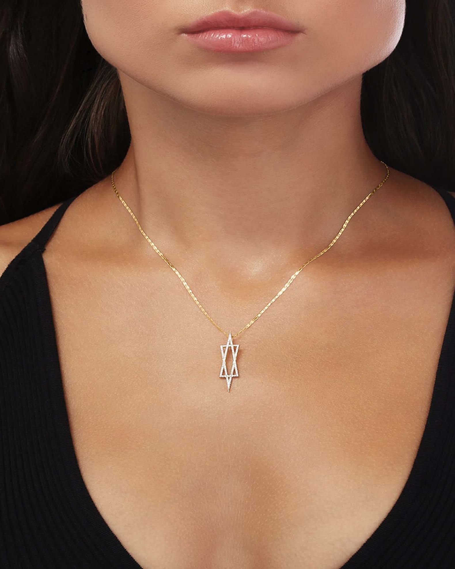 LANA Affinity Diamond Star of David Necklace Neiman Marcus