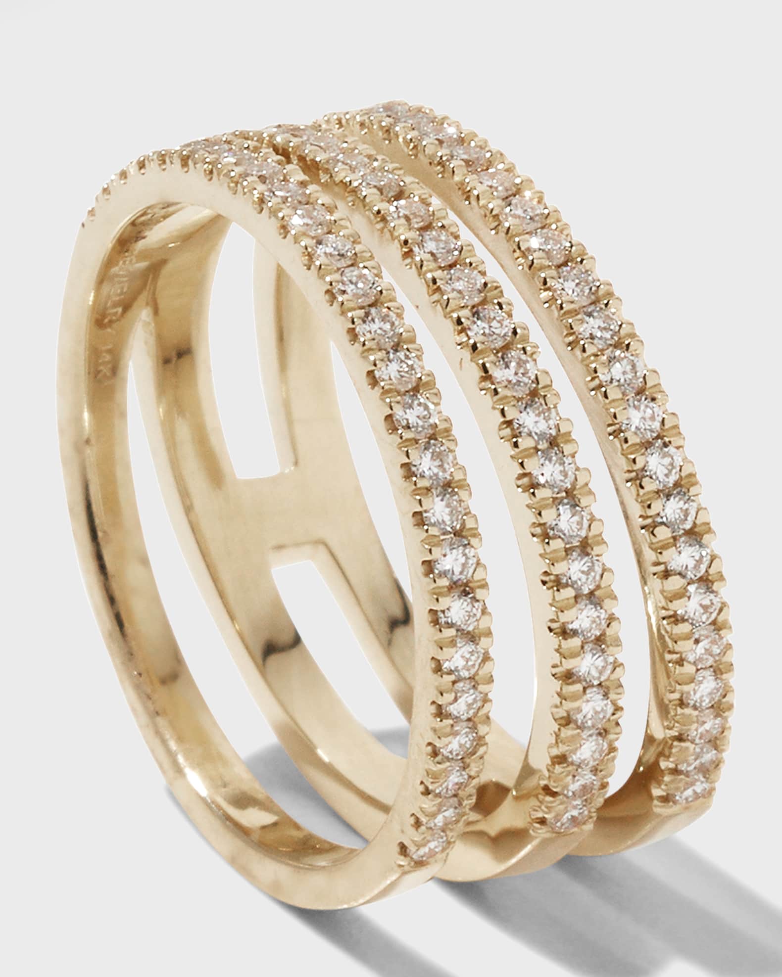 LANA Flawless Triple Band Diamond Ring Size 7 | Neiman Marcus