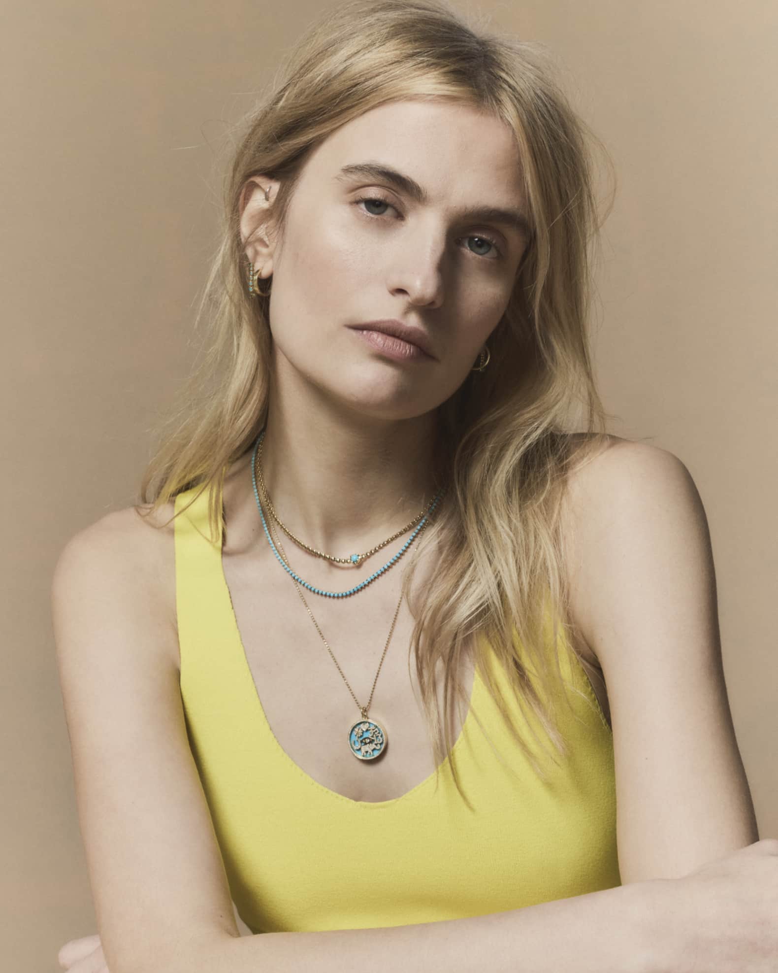 Jennifer meyer turquoise necklace discount