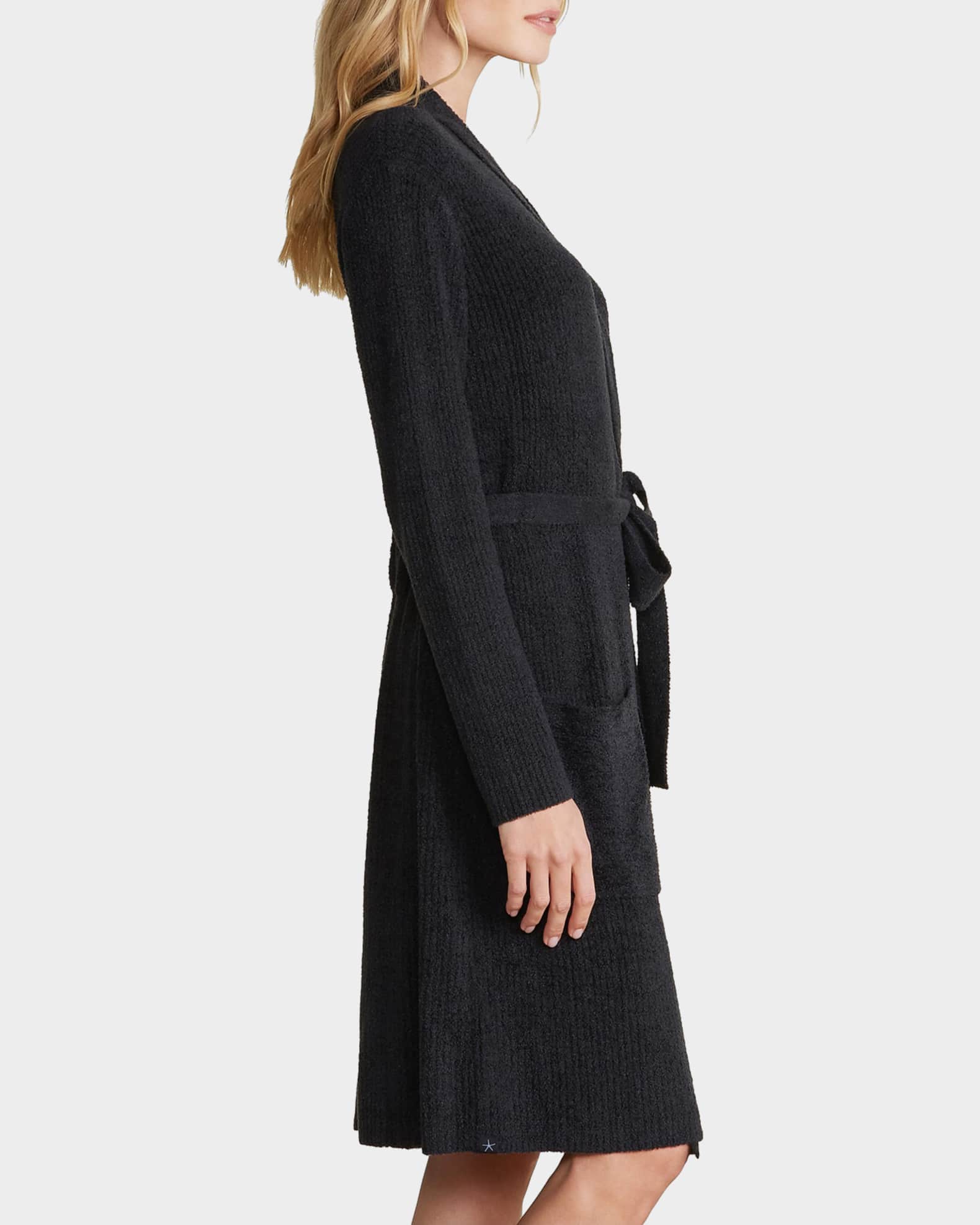 barefoot dreams cozychic ultra lite ribbed maxi dress Barefoot Dreams Reg. CozyChic Ultra Lite Long Sleeve V Ribbed Dress