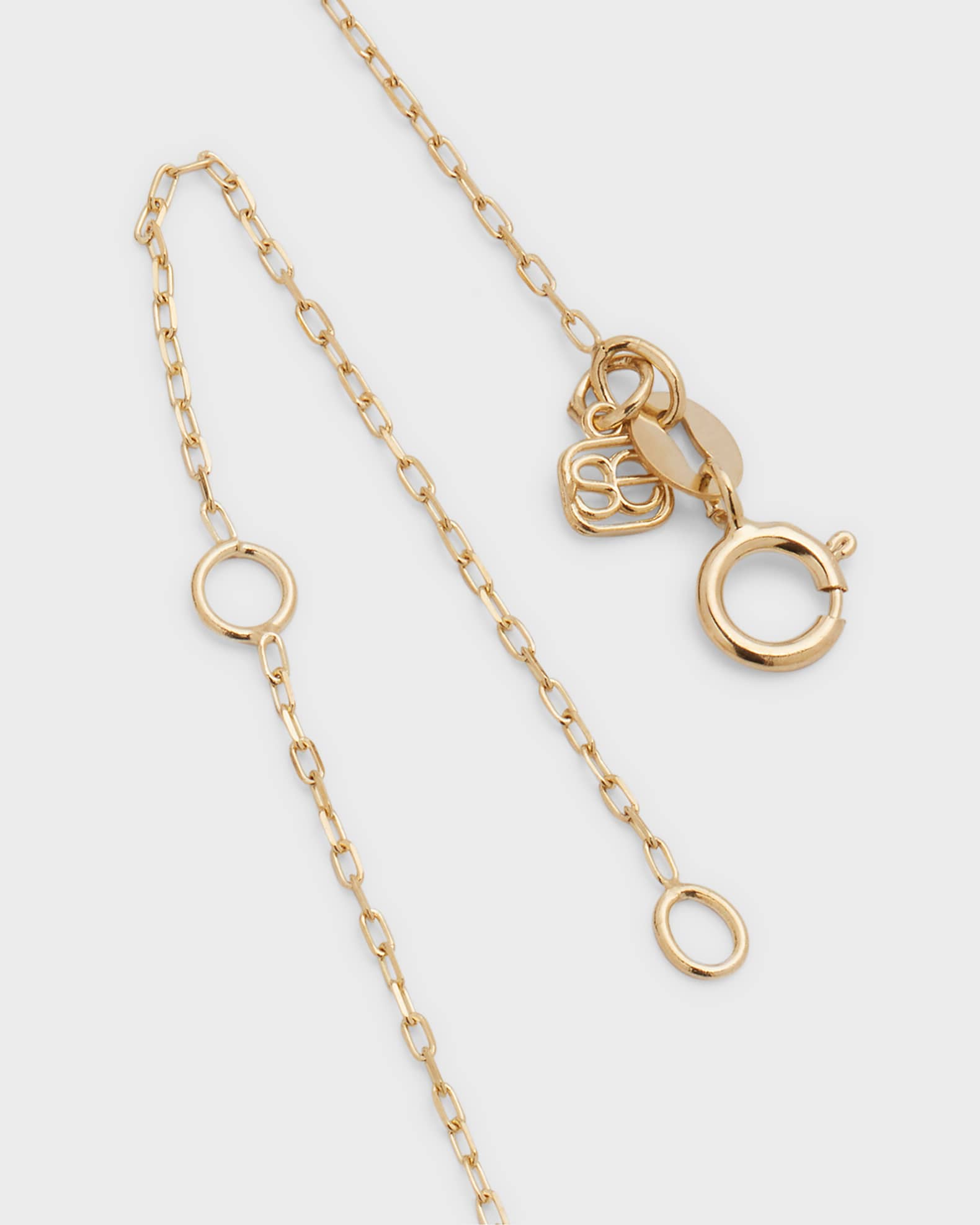 Sydney Evan 14k Gold Mama Script Necklace | Neiman Marcus