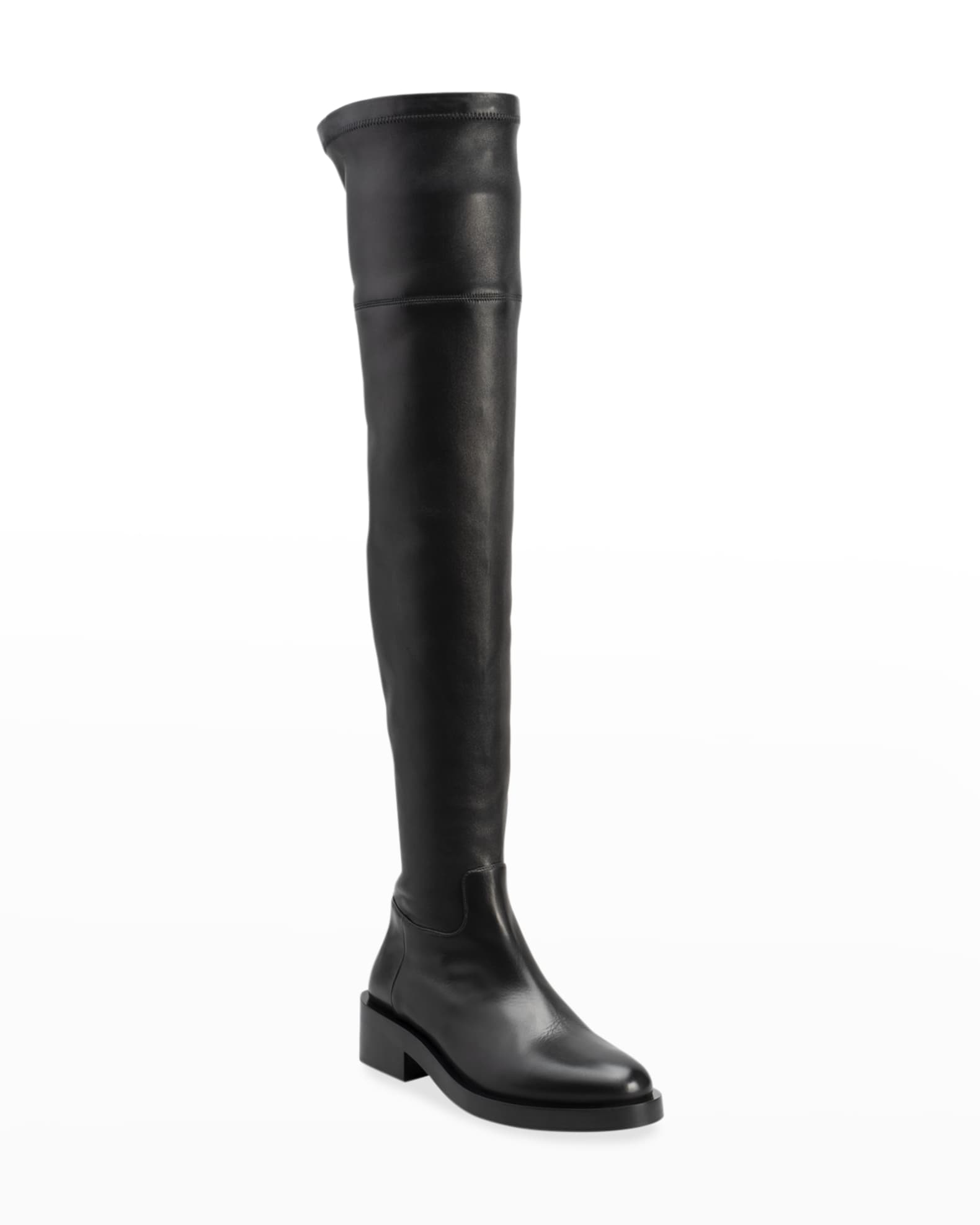 Valentino Garavani Roman Stud OvertheKnee Riding Boots Neiman Marcus