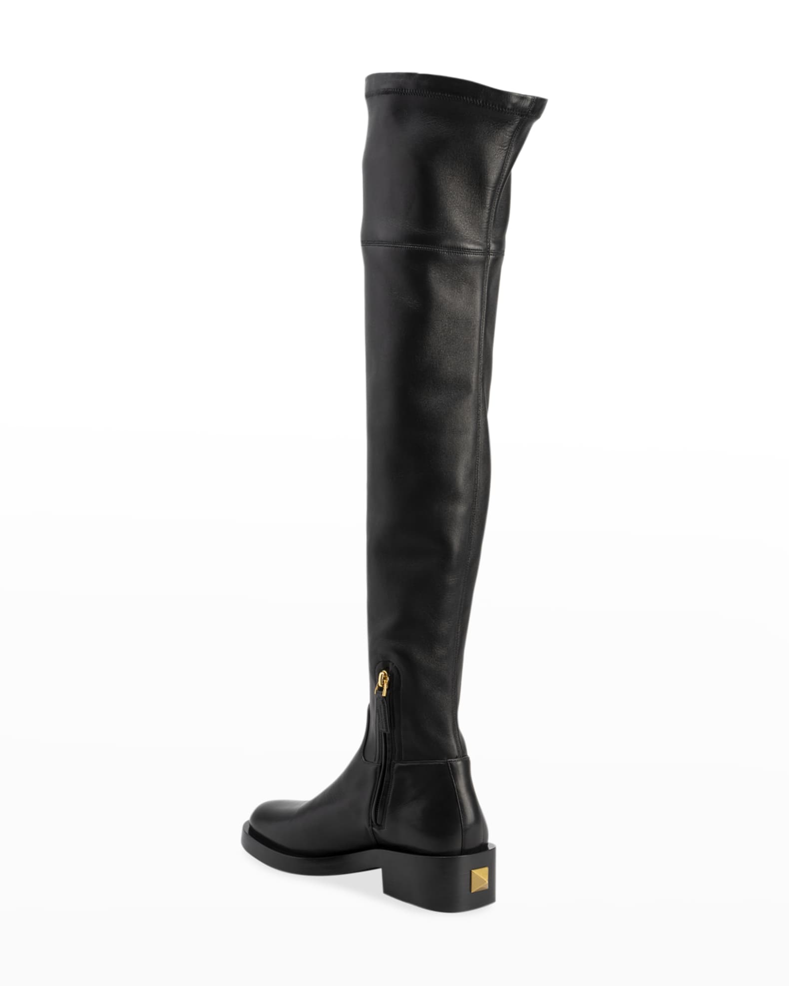 Valentino Garavani Roman Stud OvertheKnee Riding Boots Neiman Marcus