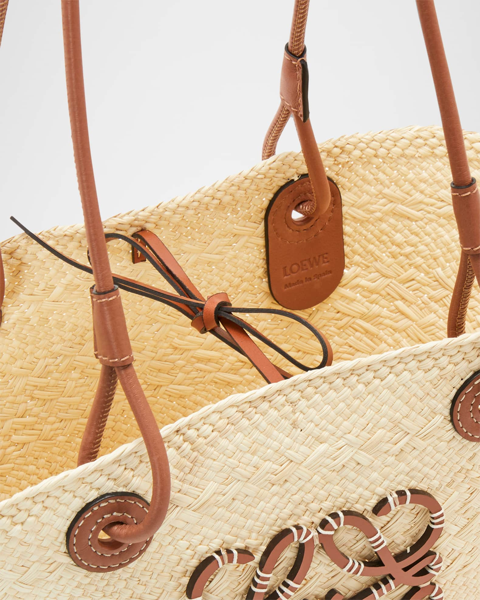 Loewe x Paula's Ibiza Anagram Basket Tote Bag | Neiman Marcus