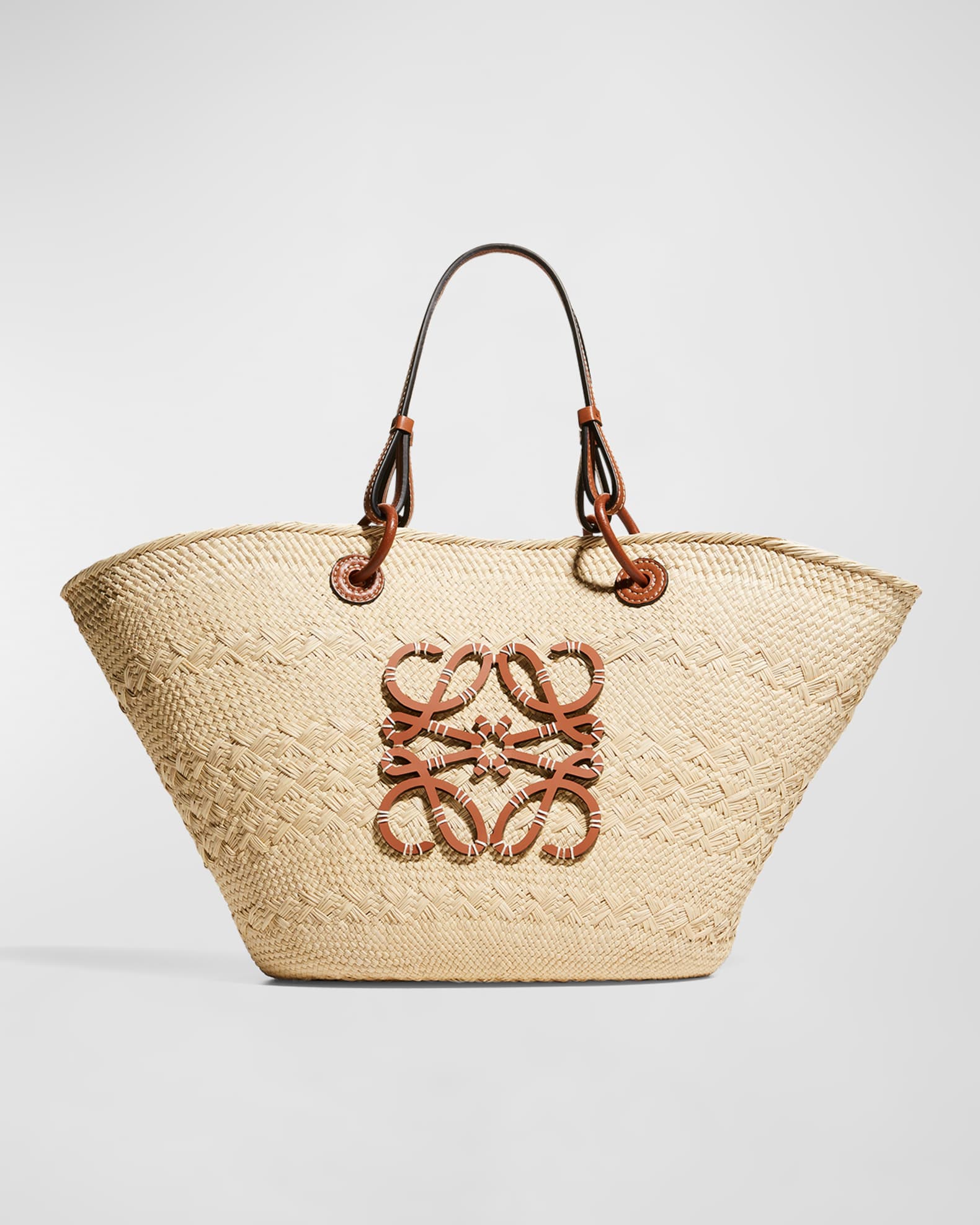 Loewe x Paula's Ibiza Woven Drawstring Bucket Bag