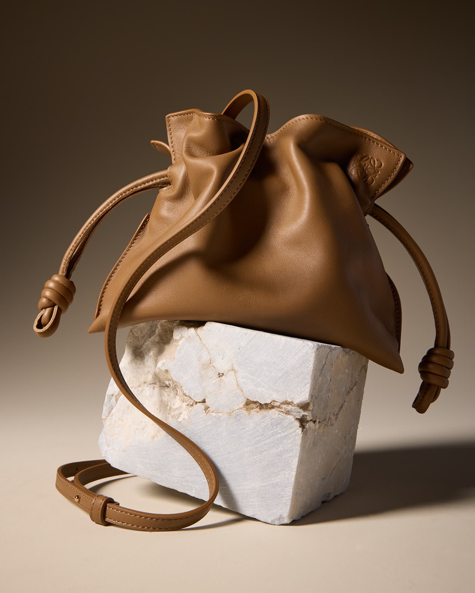 Loewe Flamenco Mini Clutch Bag in Napa Leather with Blind Embossed