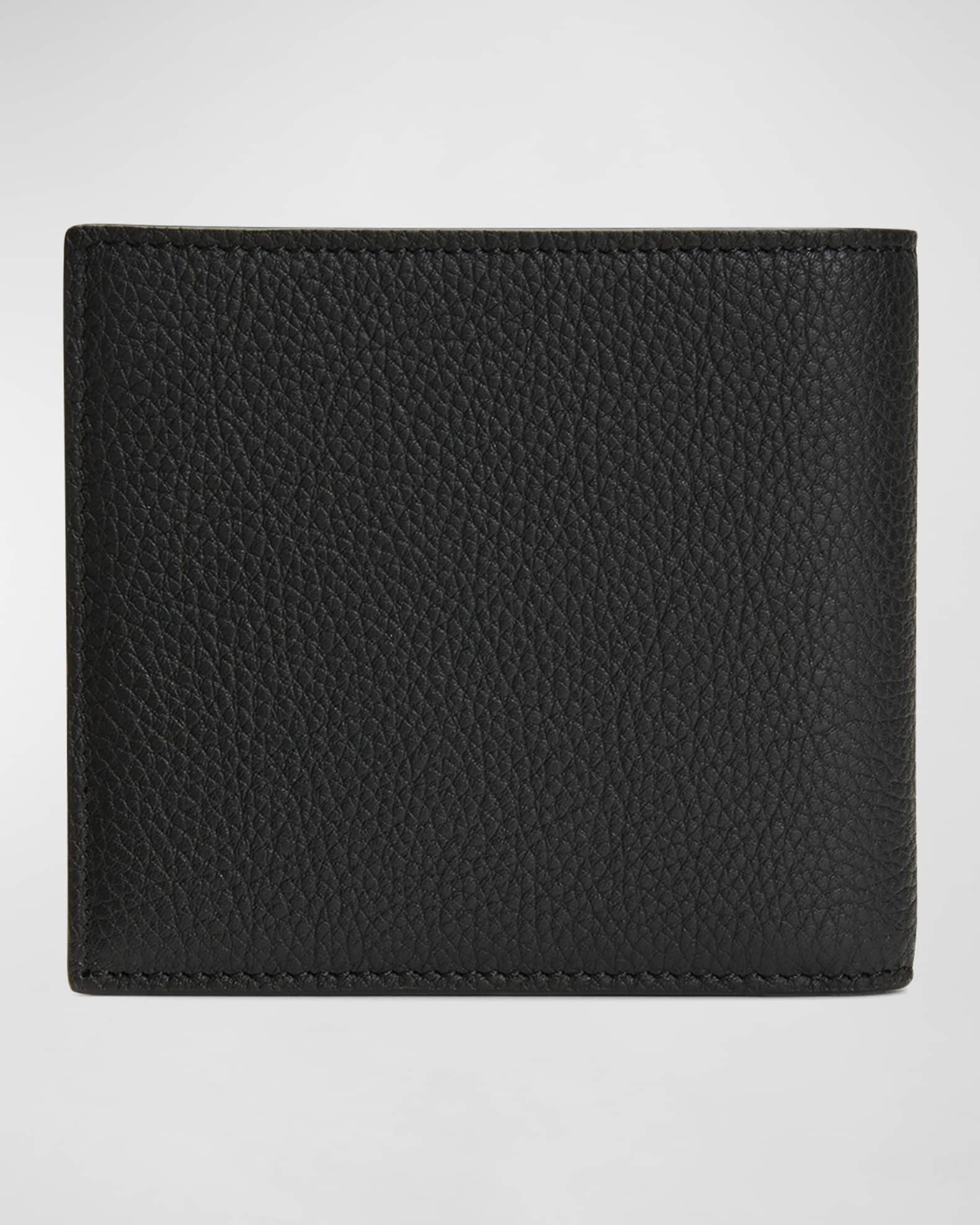 Buy Levelo Bifold Black Genuine Leather With Debossed Logo Pocket