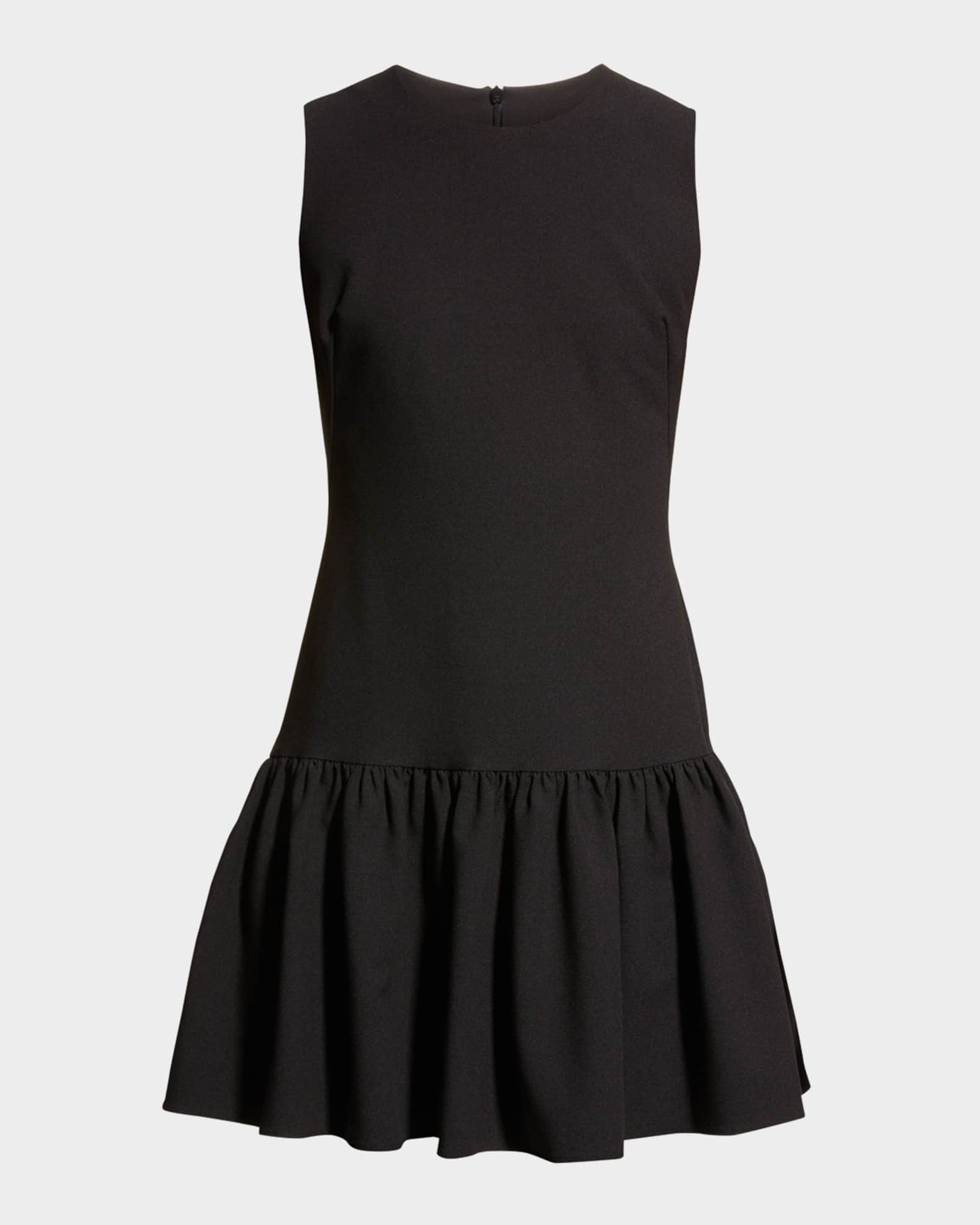 Marlee Sleeve Flounce-Hem Mini Dress 0