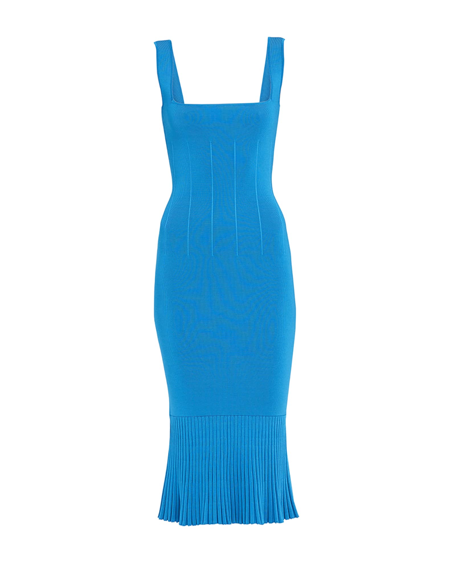Galvan Atlanta Square-Neck Knit Bodycon Dress | Neiman Marcus