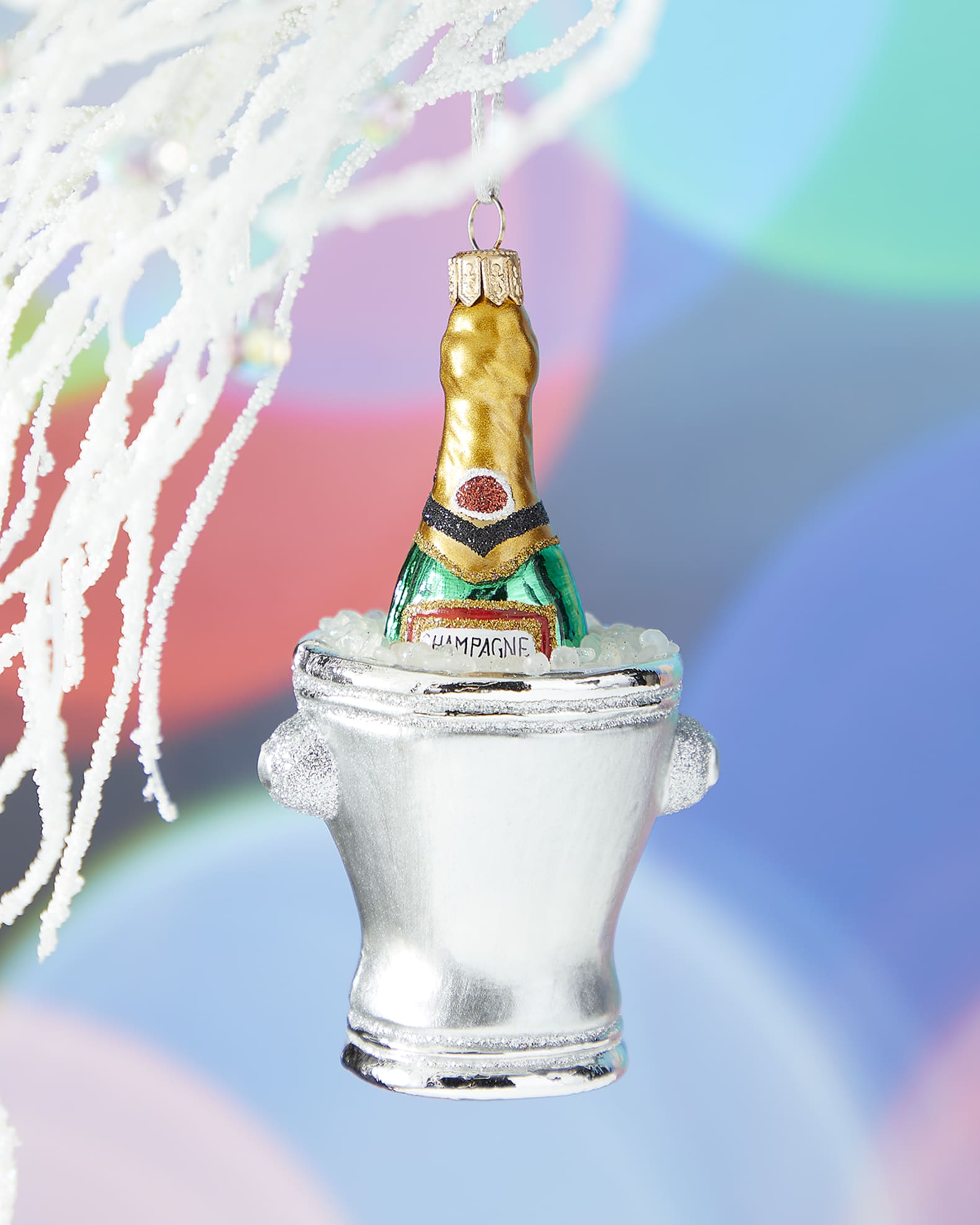 Exclusive Champagne Bucket 2022 Christmas Ornament | Neiman Marcus