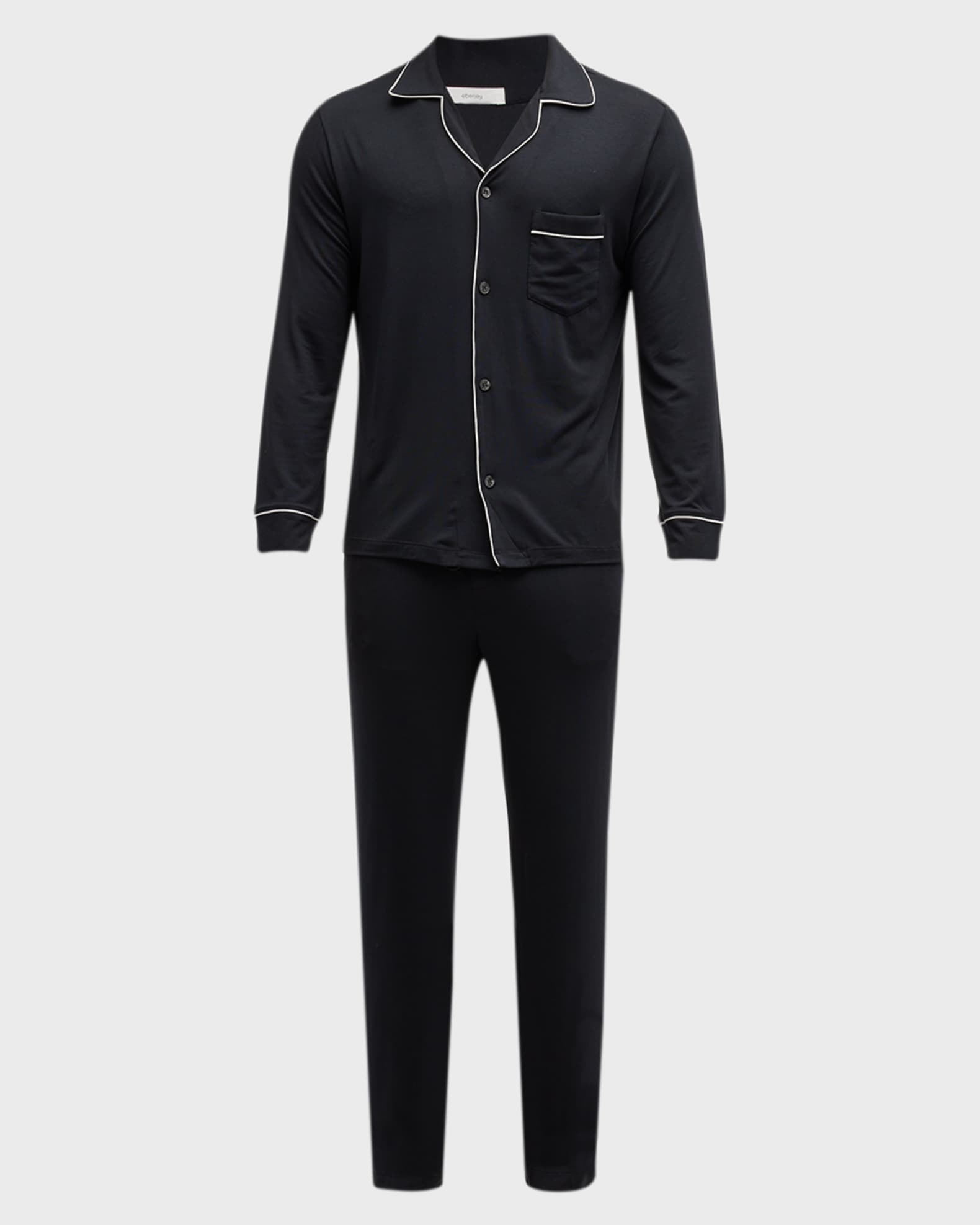 Eberjey Men's William Long-Sleeve Pajama Set | Neiman Marcus