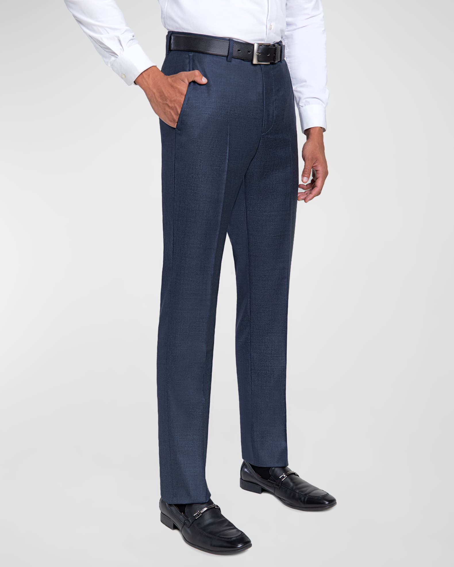 Men's Loro Piana Wool Comfort Waistband Trousers 0