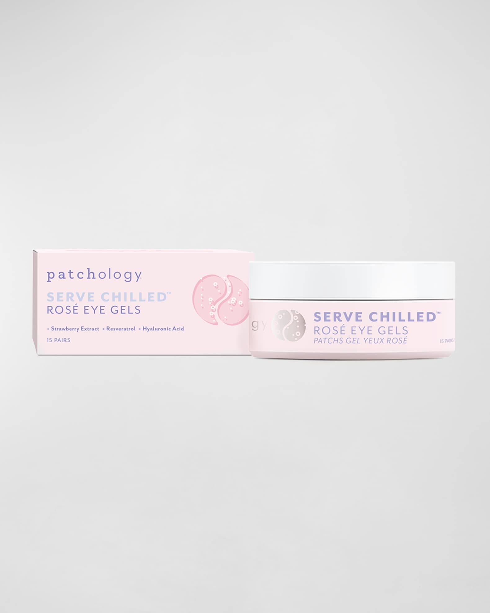 Served Chilled Rose Eye Gels, 15 Pairs 0