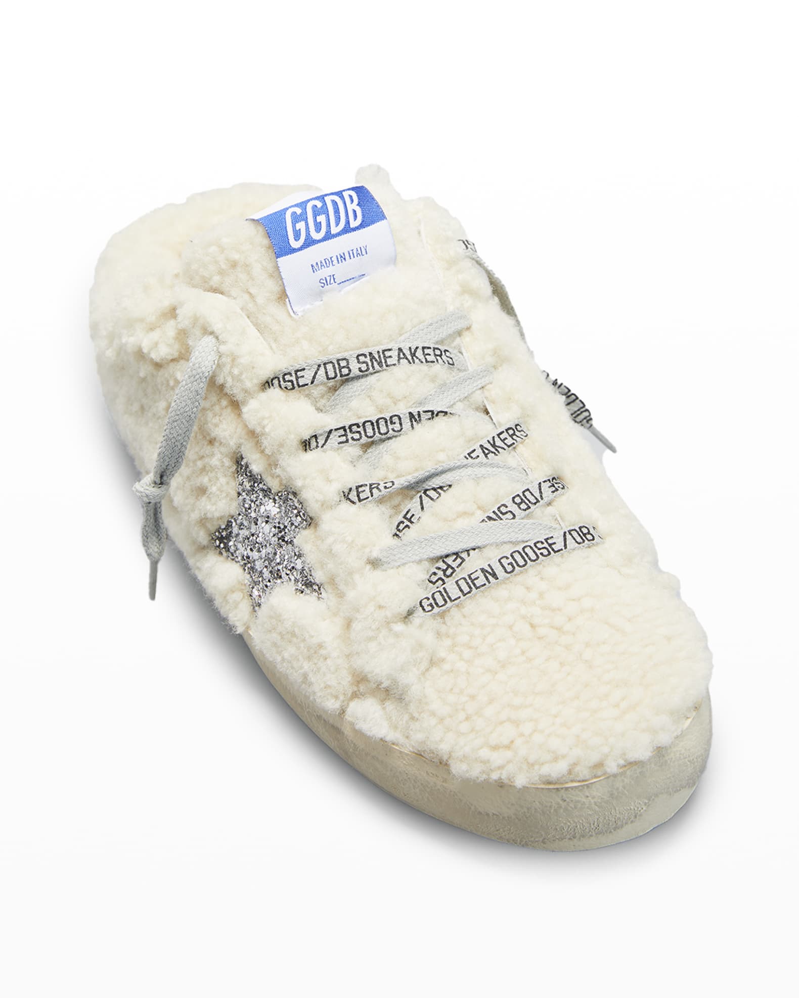 shearling mule sneakers