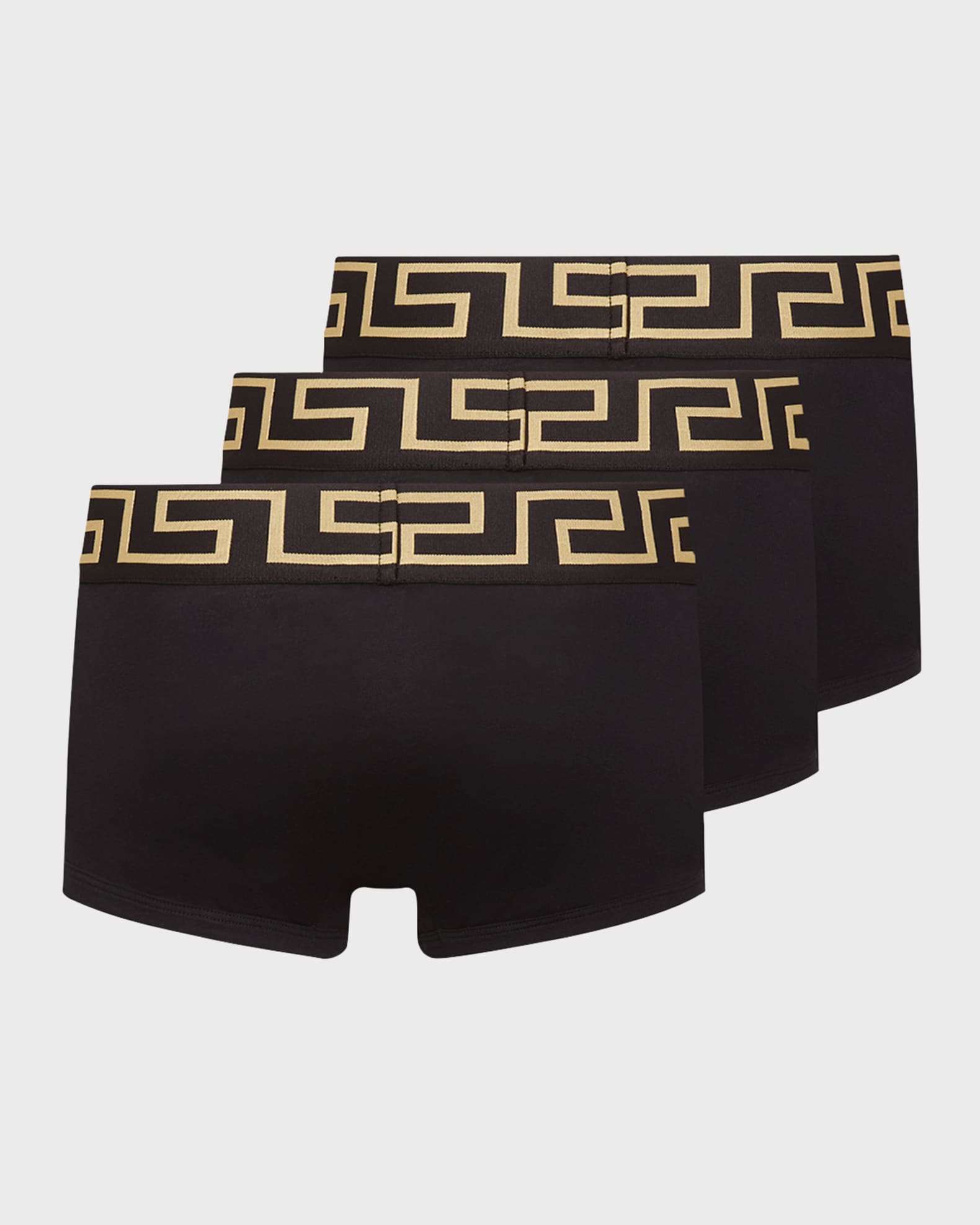 Versace Men's 3-Pack Low Rise Greca Trunk | Neiman Marcus