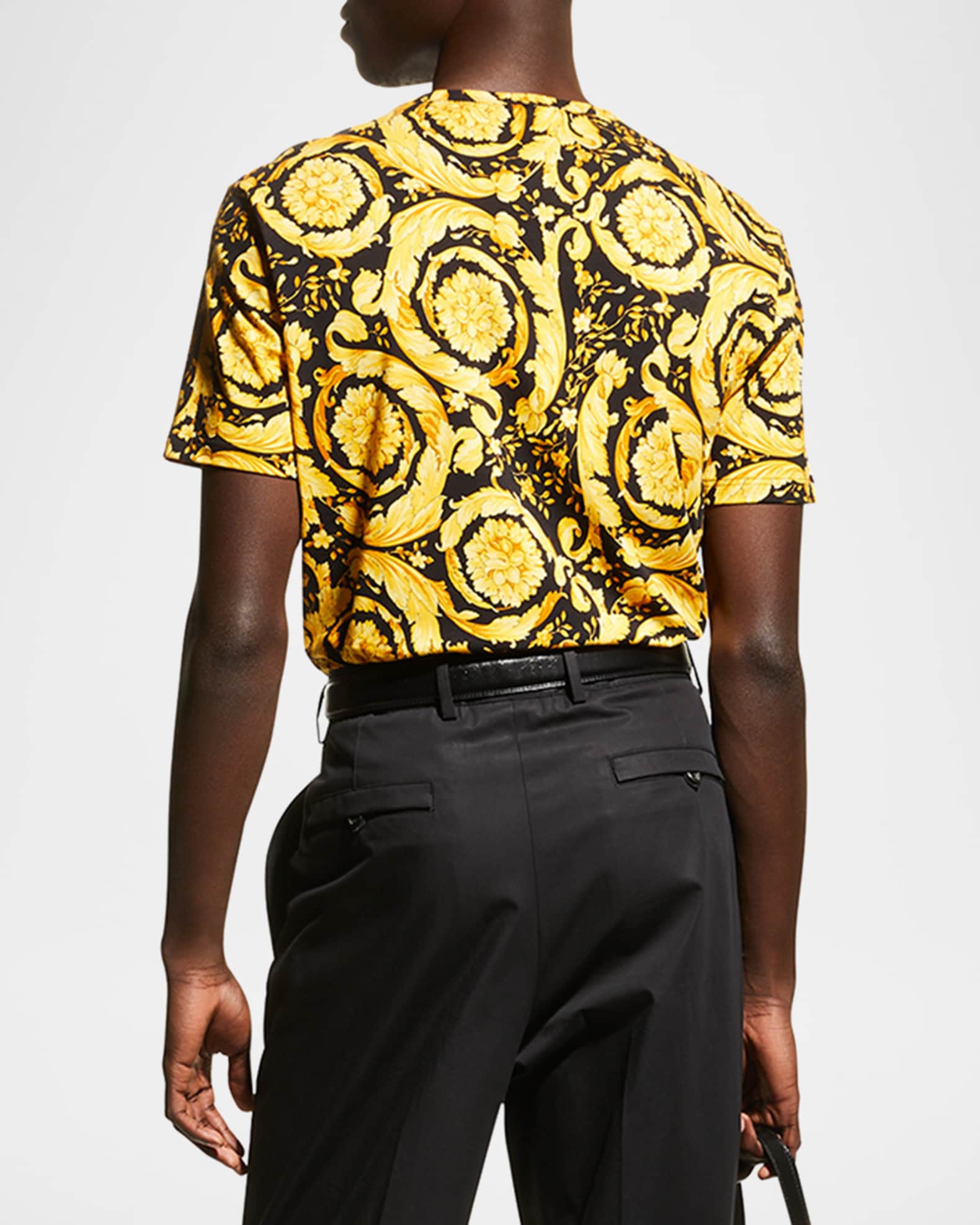 Versace カットソー Versace Men's Barocco Crewneck T-Shirt | Neiman Marcus