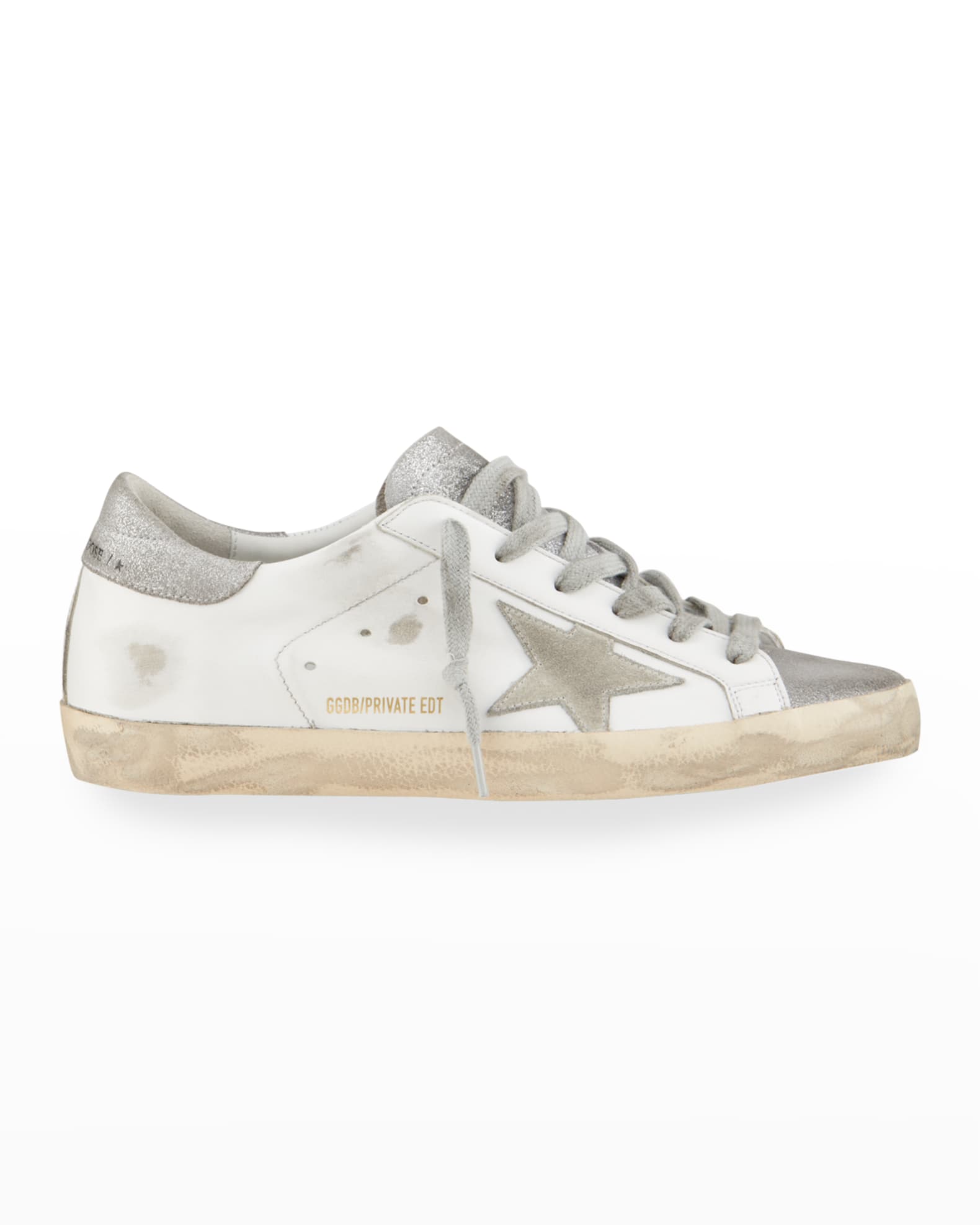 metallic golden goose sneakers