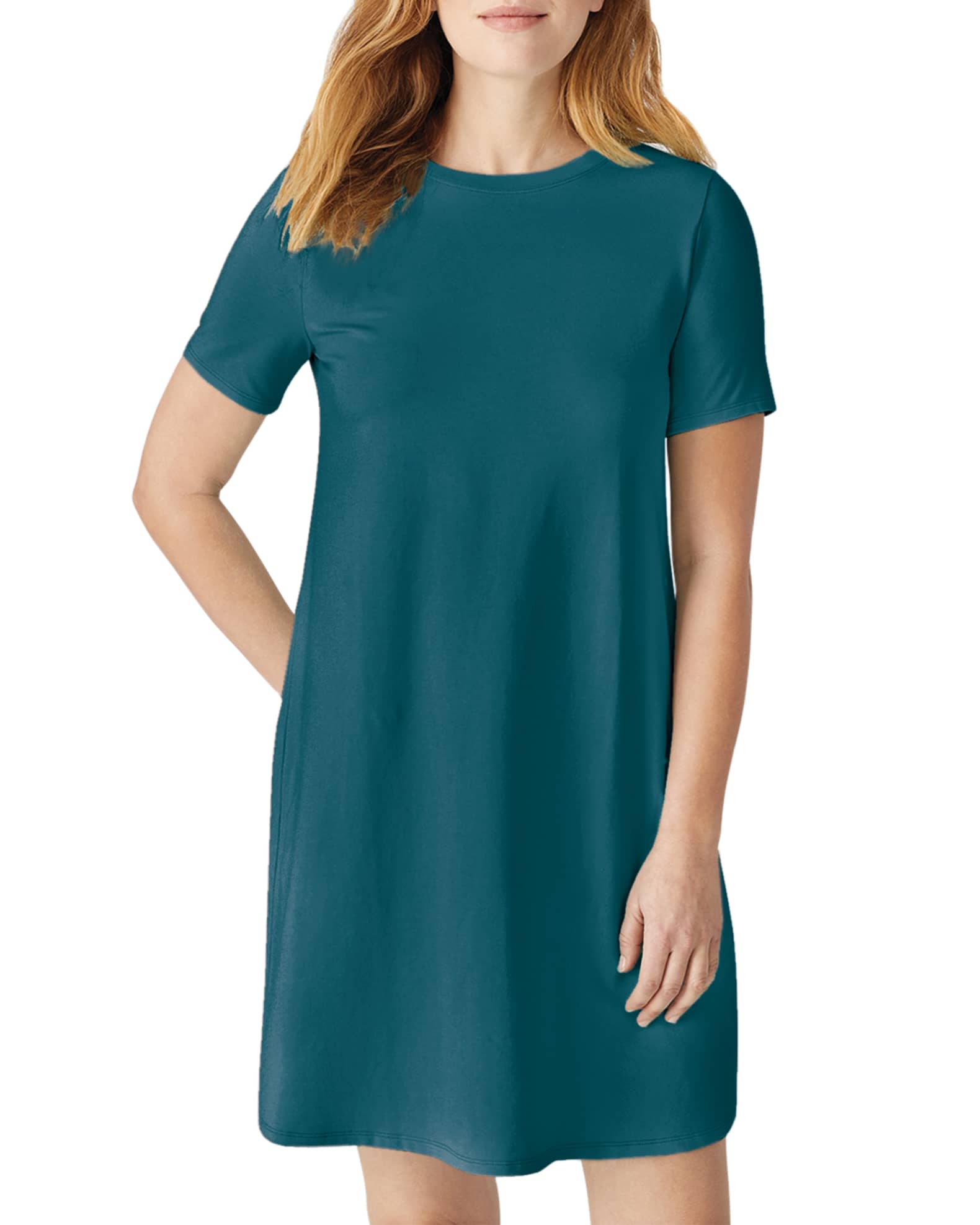 eileen fisher organic cotton stretch jersey dress