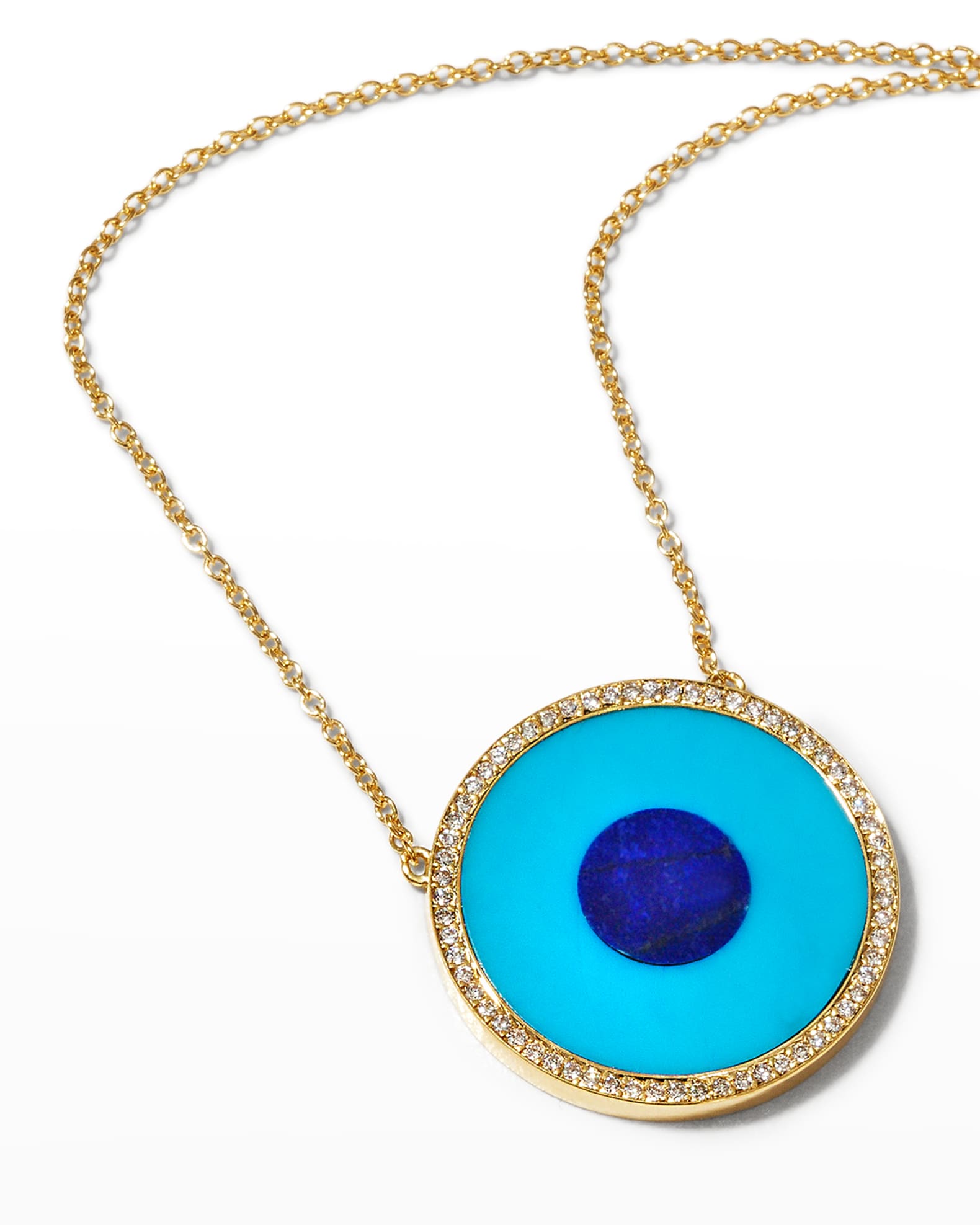 Lapis and turquoise discount evil eye necklace