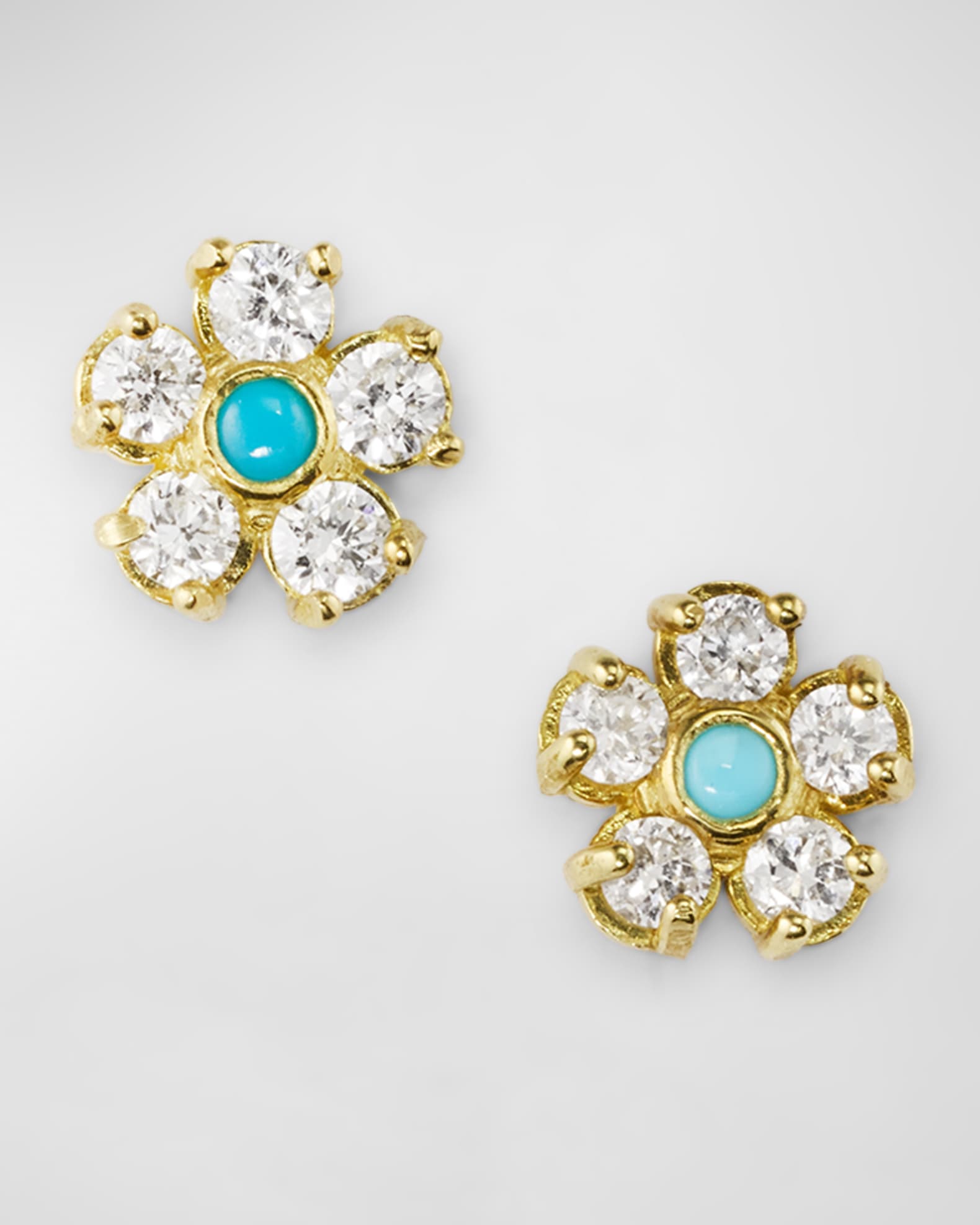 Jennifer meyer turquoise earrings hotsell