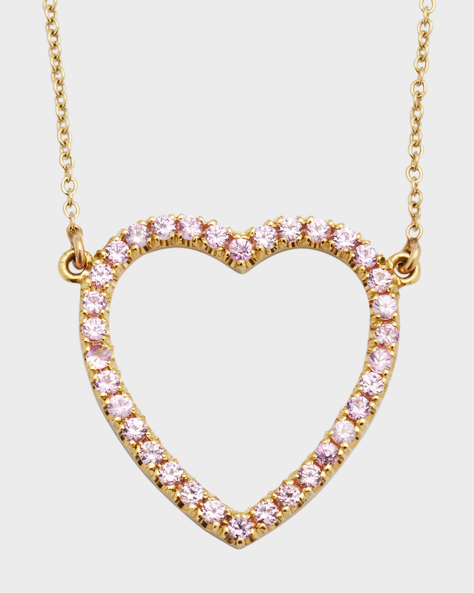 Large Open Heart Necklace 0