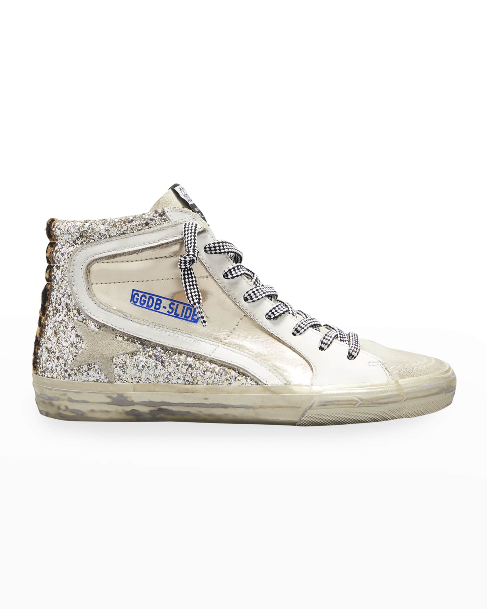 golden goose white patchwork