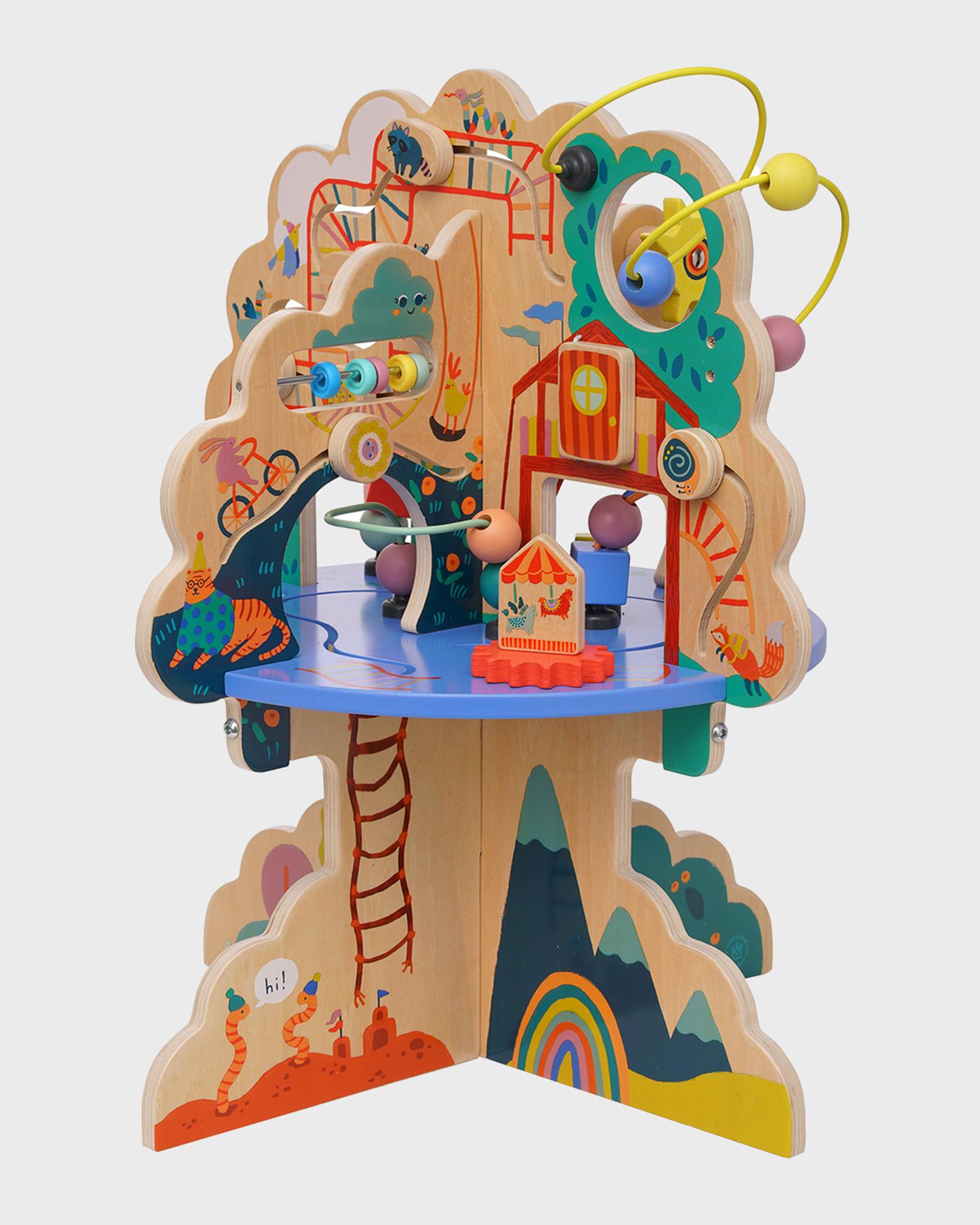 Tableau d'activités Montessori en bois pour tout-petits - Busy Board