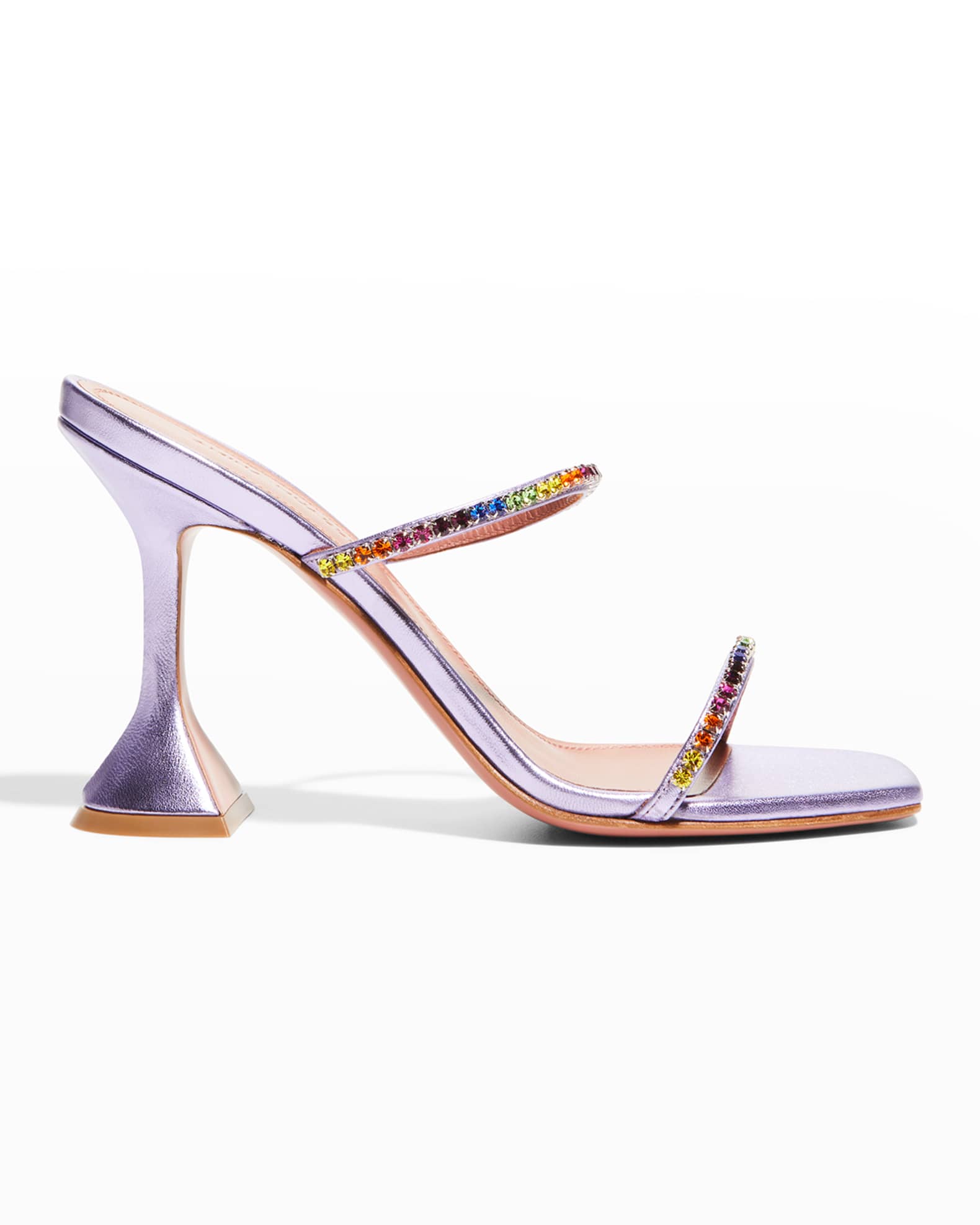 amina muaddi rainbow sandals