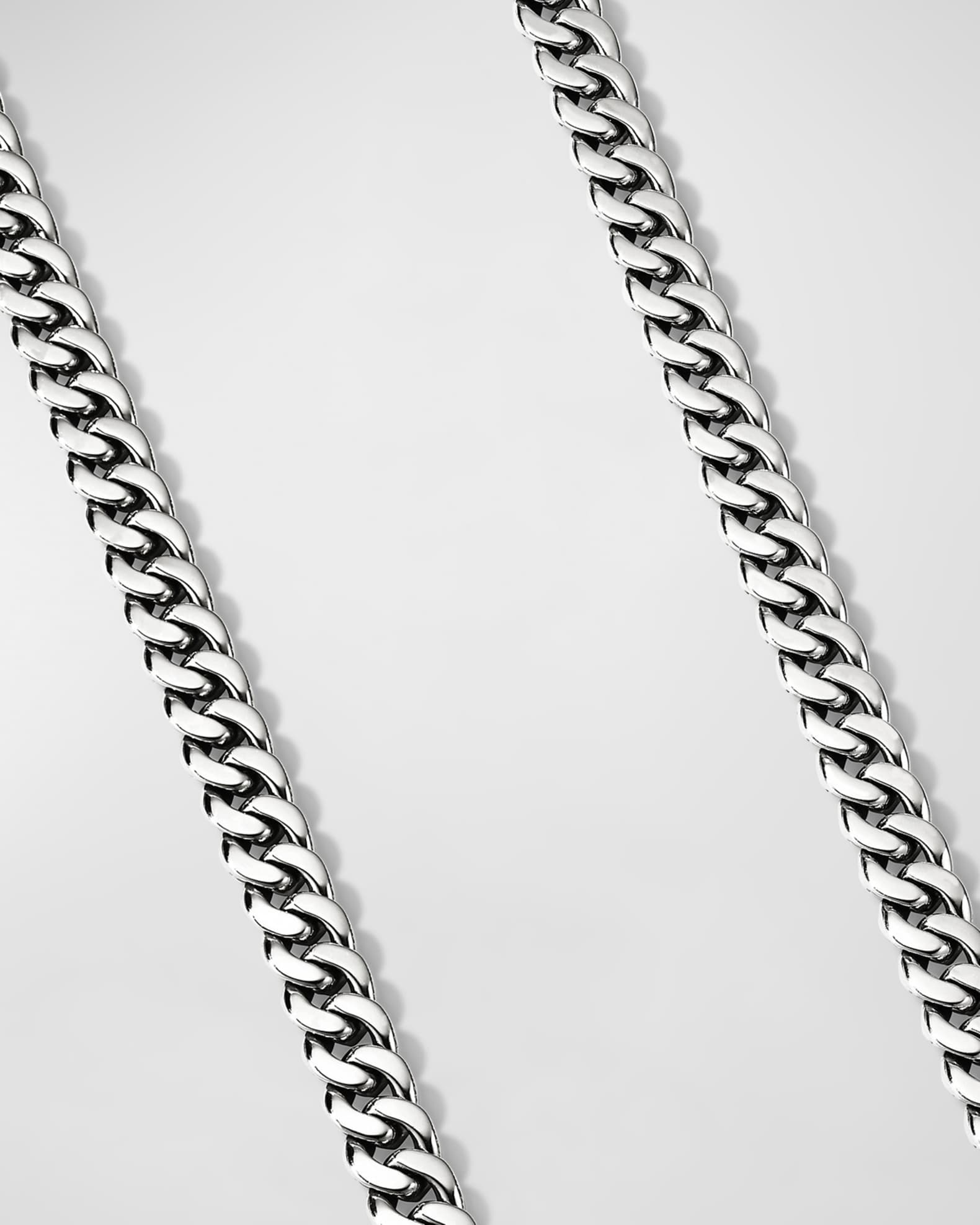 David Yurman Men's Curb Chain Necklace in Silver, 8mm, 24