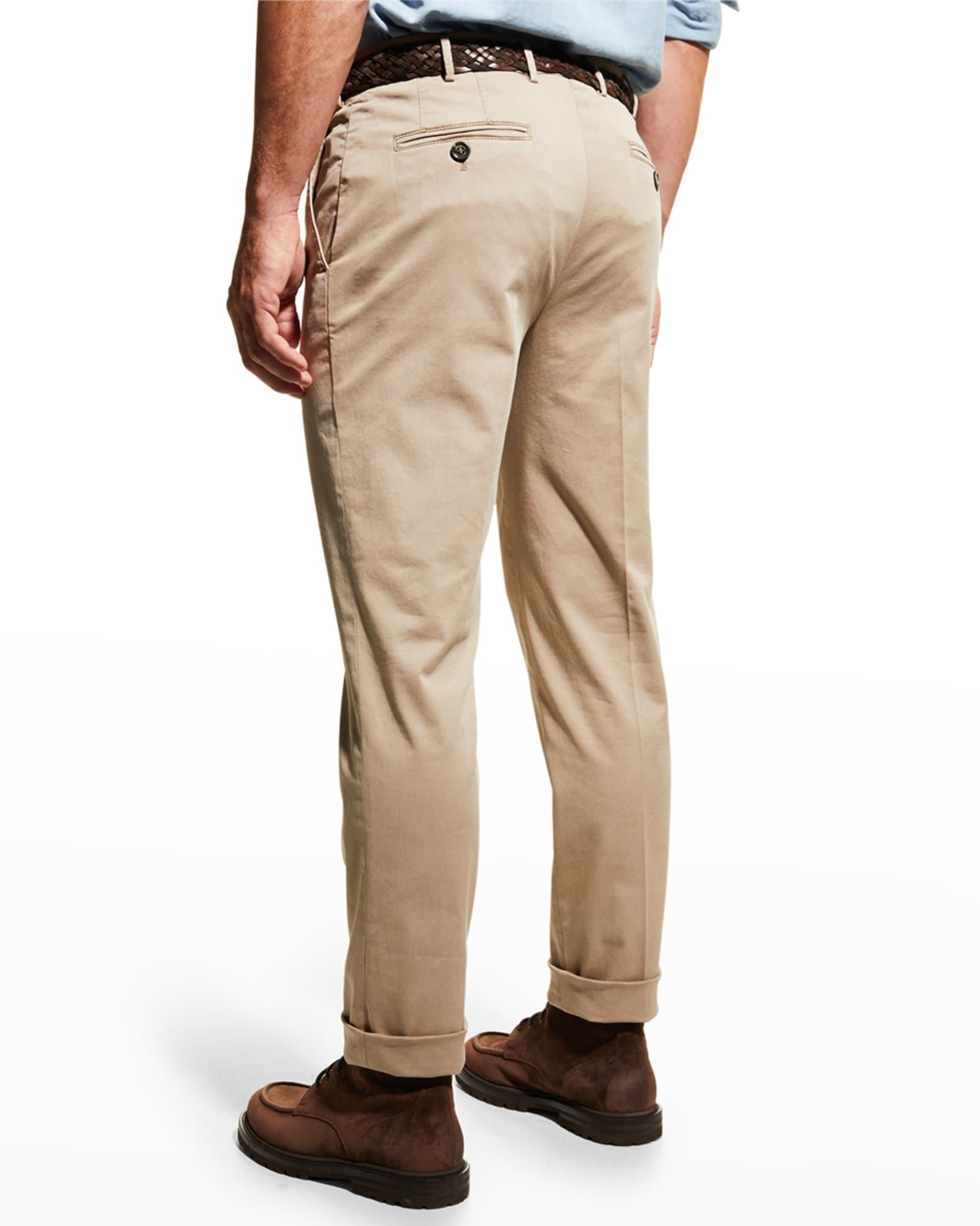 パンツ Brunello Cucinelli Cover Cropped Chino Trousers Cropped trousers for Woman in Ecru | Brunello Cucinelli