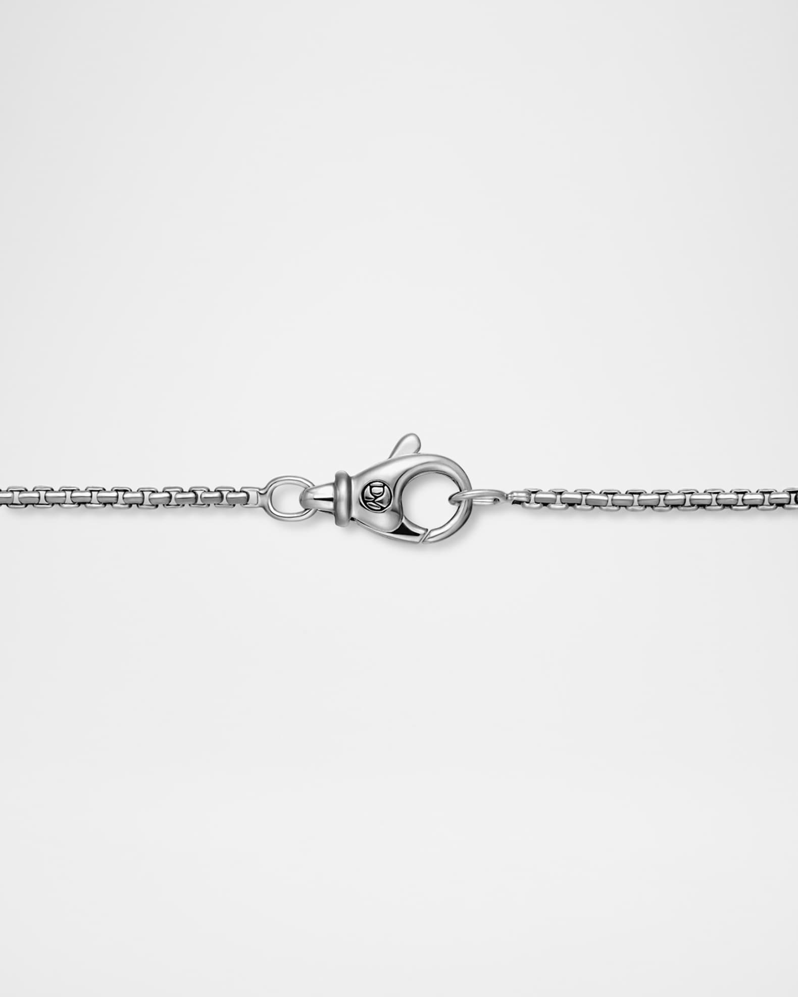 1.7mm Men s Box Chain Necklace in Silver