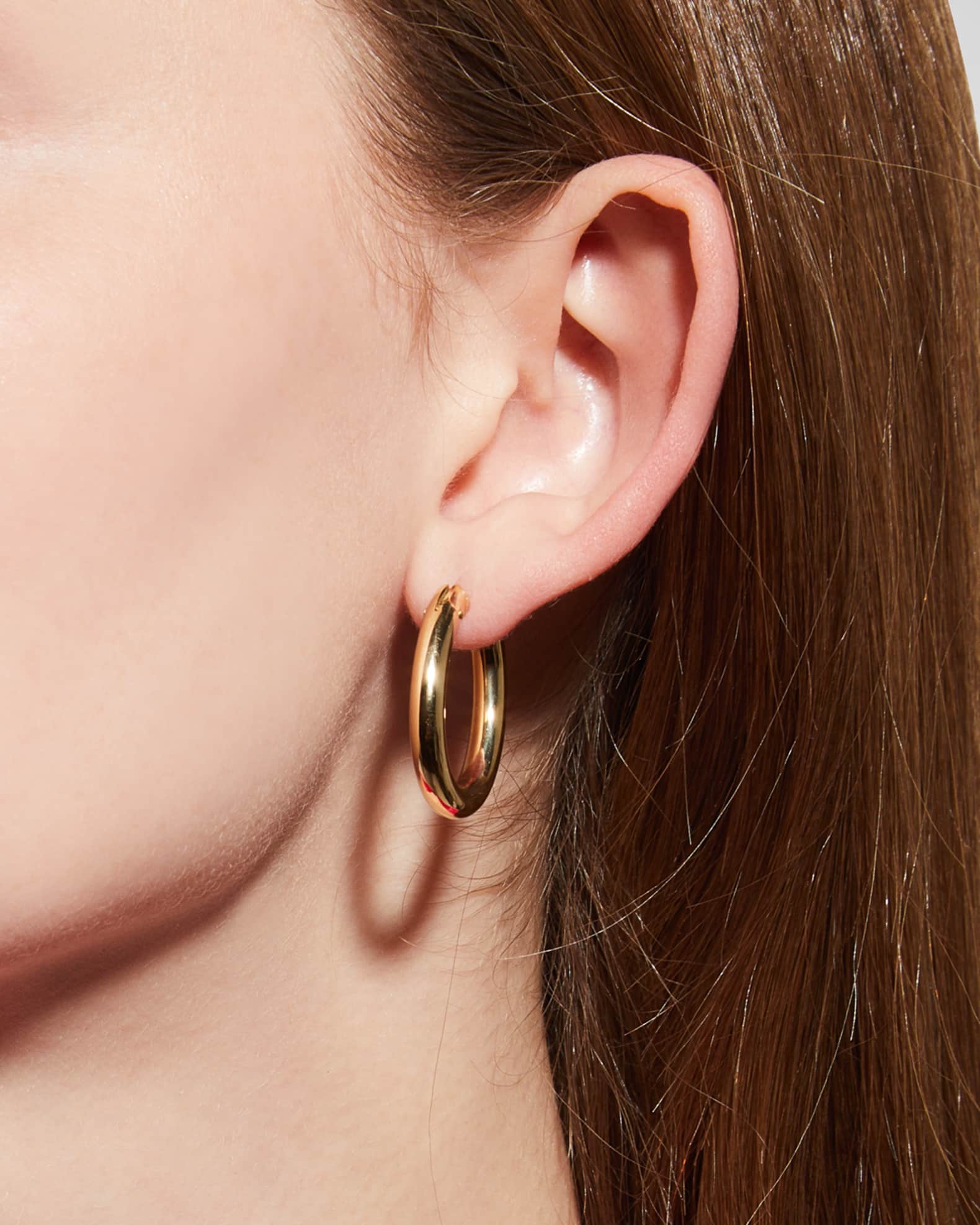 Roberto coin oval hoop earrings on sale