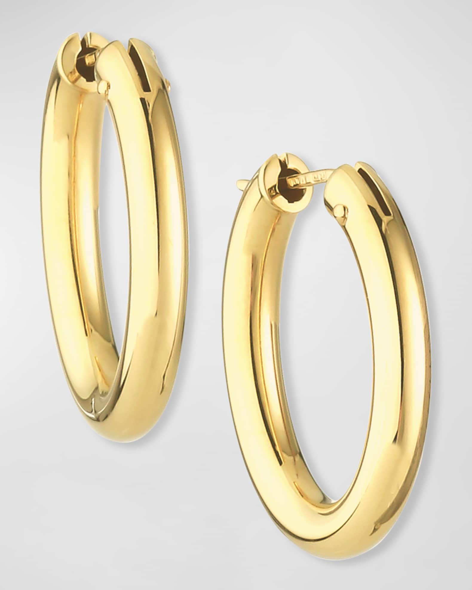 Louis Vuitton Style Double Fleur Hoop Long Dangle Earrings