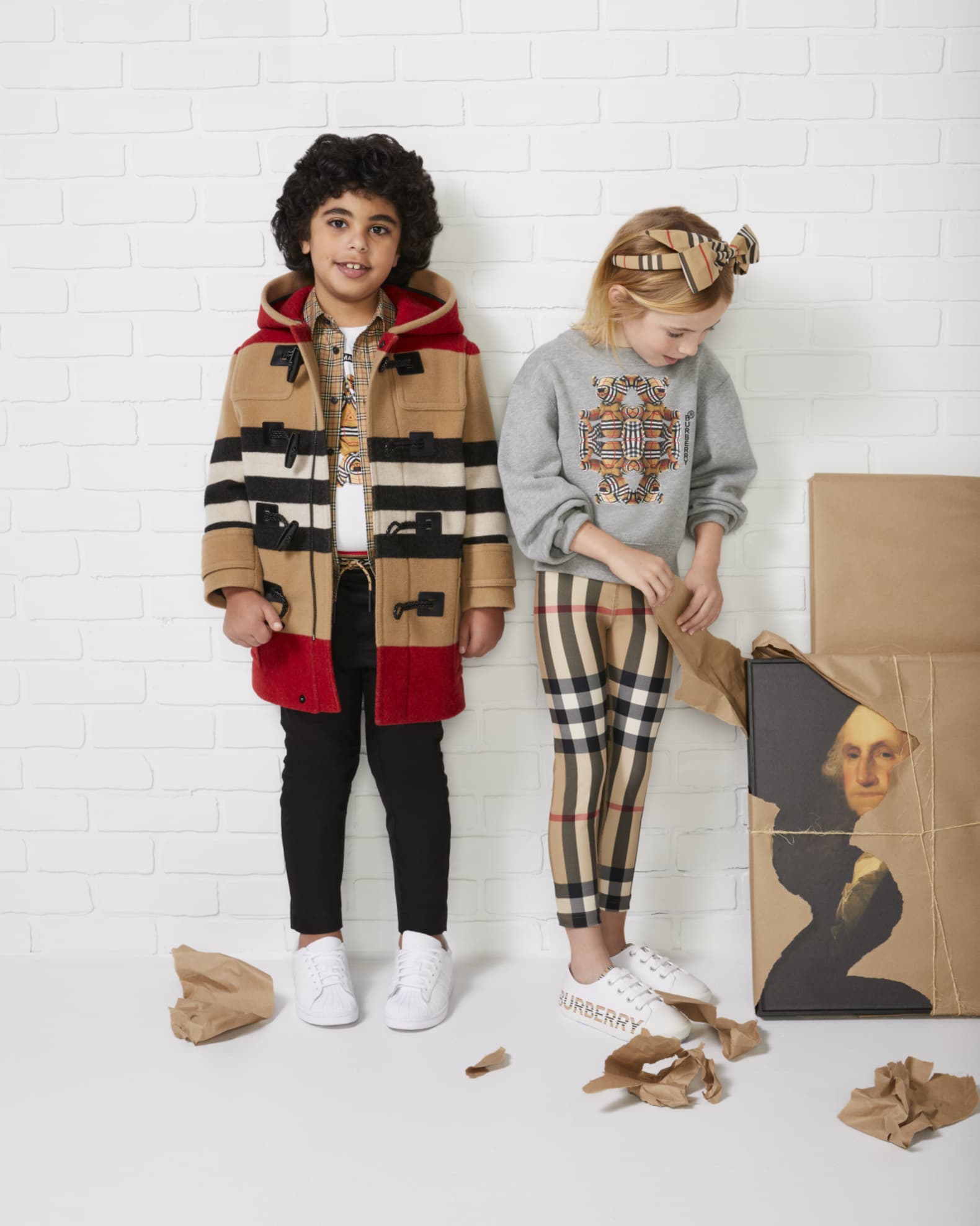 Burberry Kids - Girls Check Gina Leggings