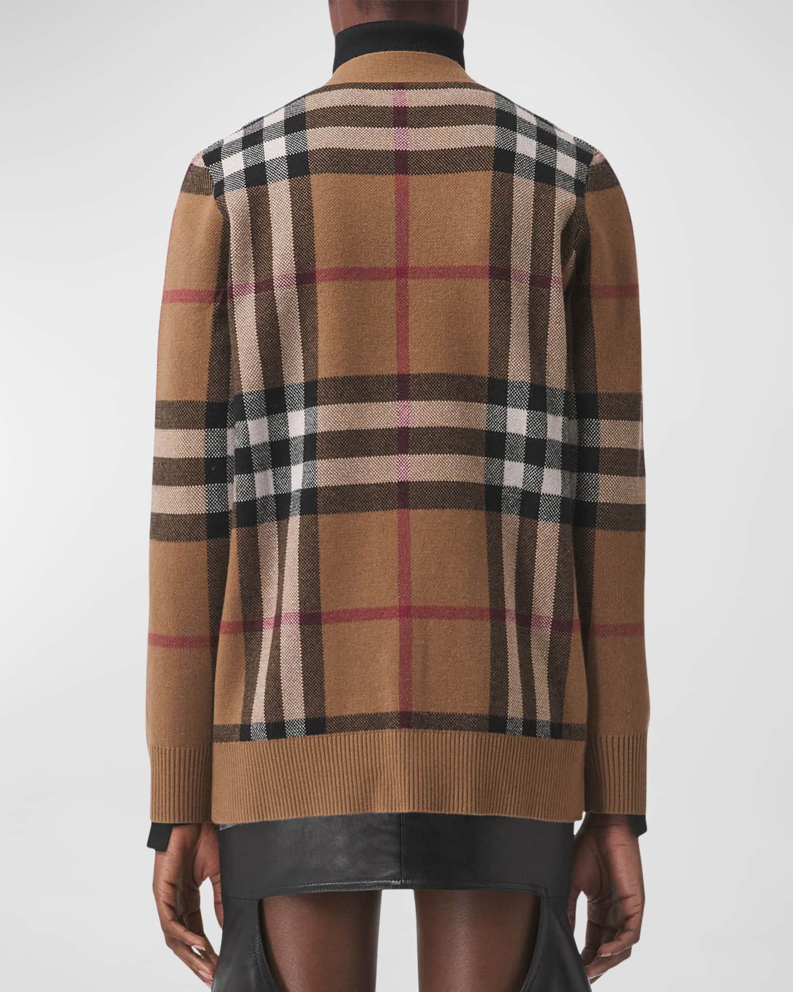 Burberry V-neck wool cardigan - Black