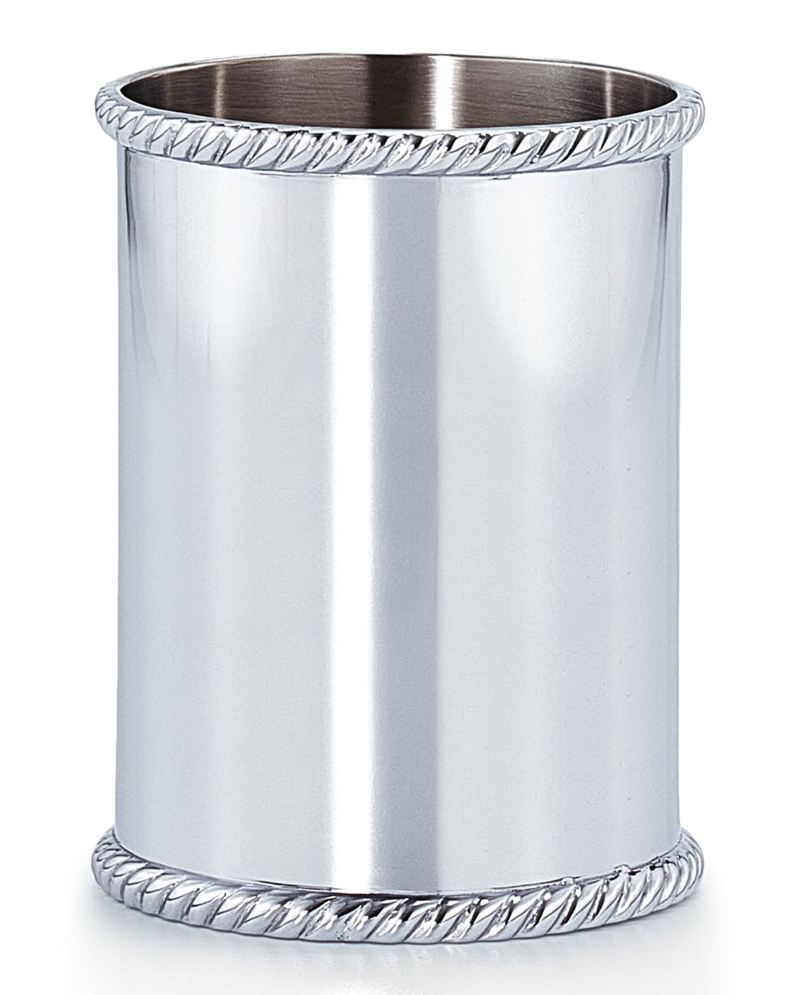 Labrazel Corda Polished Chrome Brush Holder Neiman Marcus