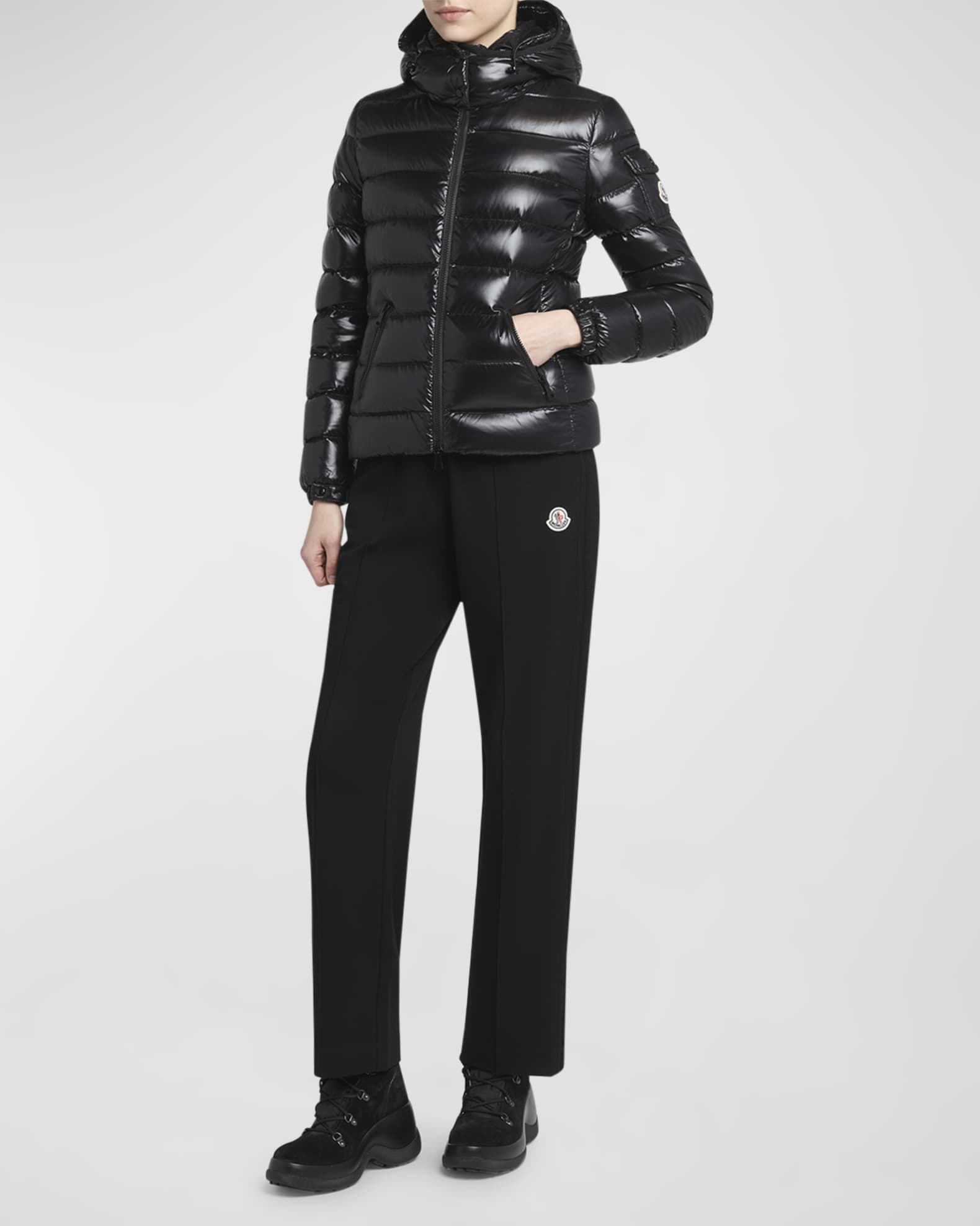 Moncler bady fitted puffer jacket store