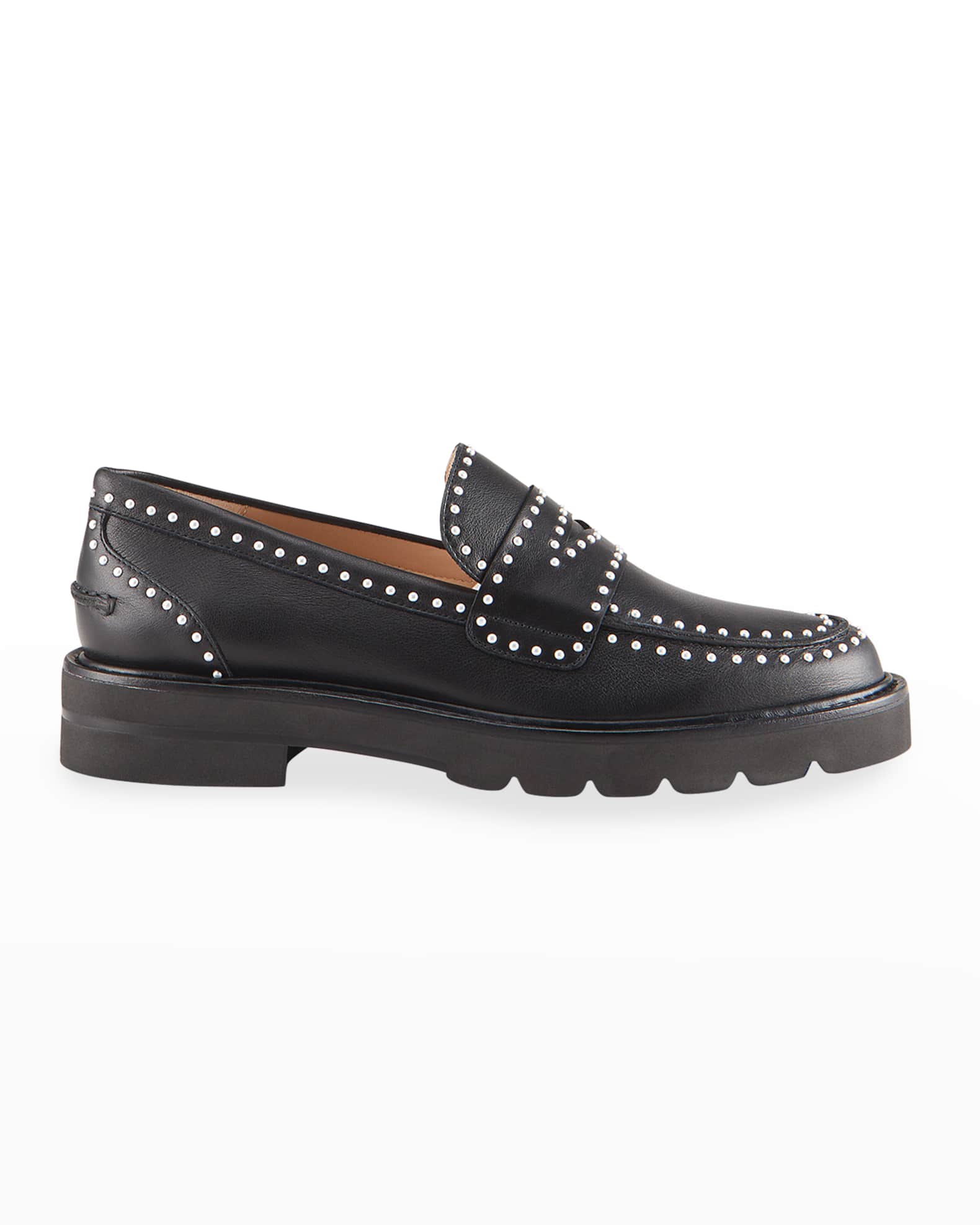 stuart weitzman heeled loafer