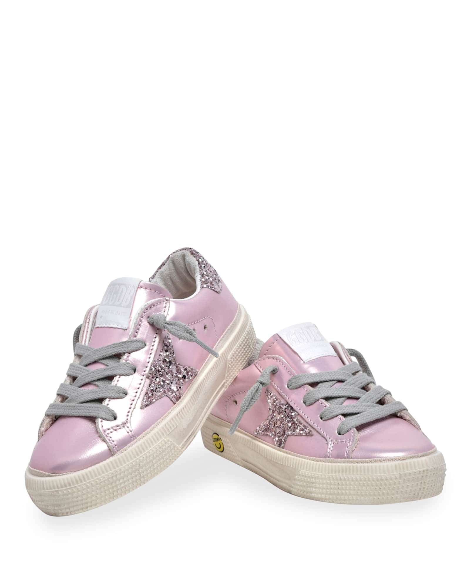Baby Girl Sneaker Shoes In Golden Color
