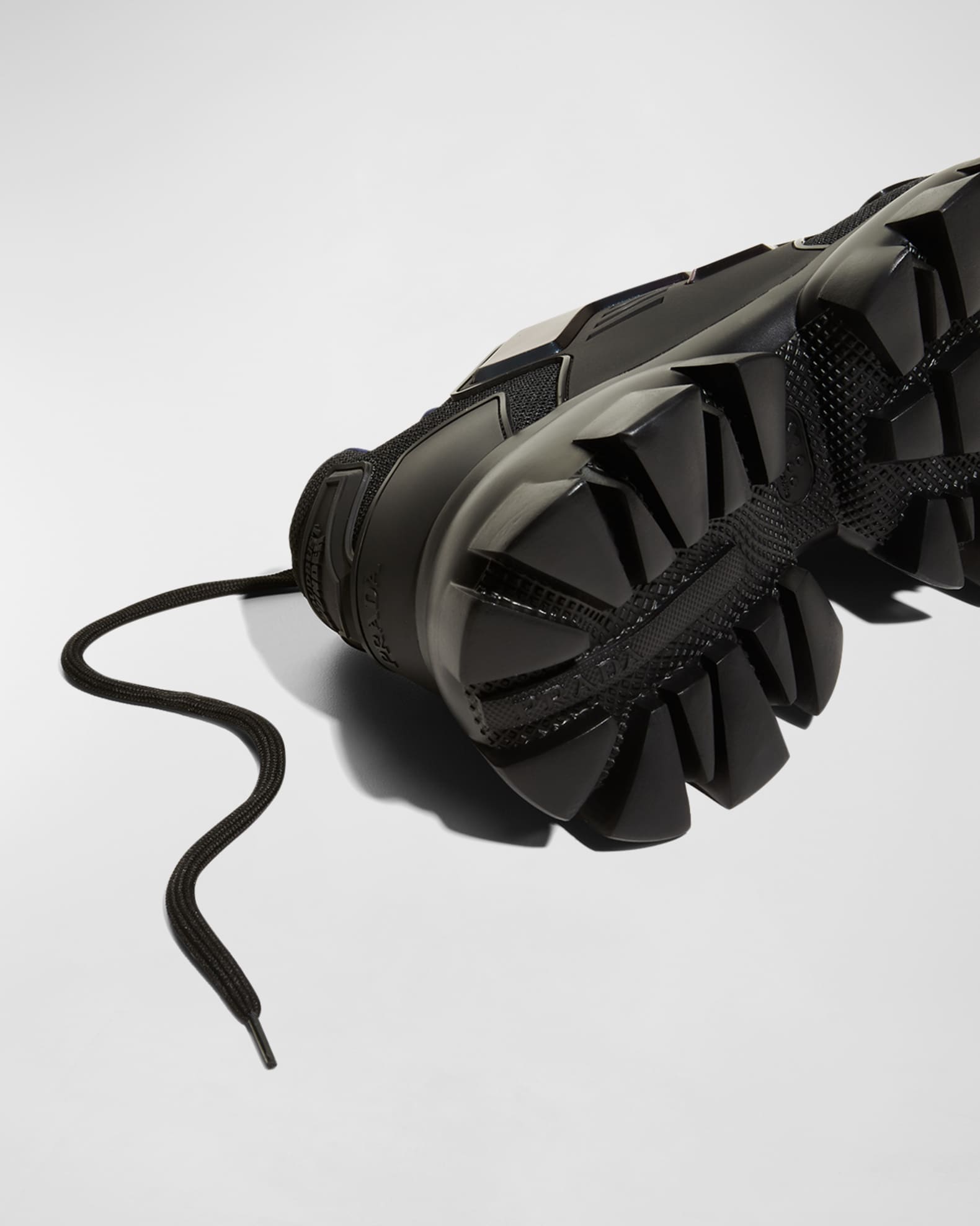 Prada Men's Cloudbust Thunder Metallic Chunky Sneakers | Neiman Marcus