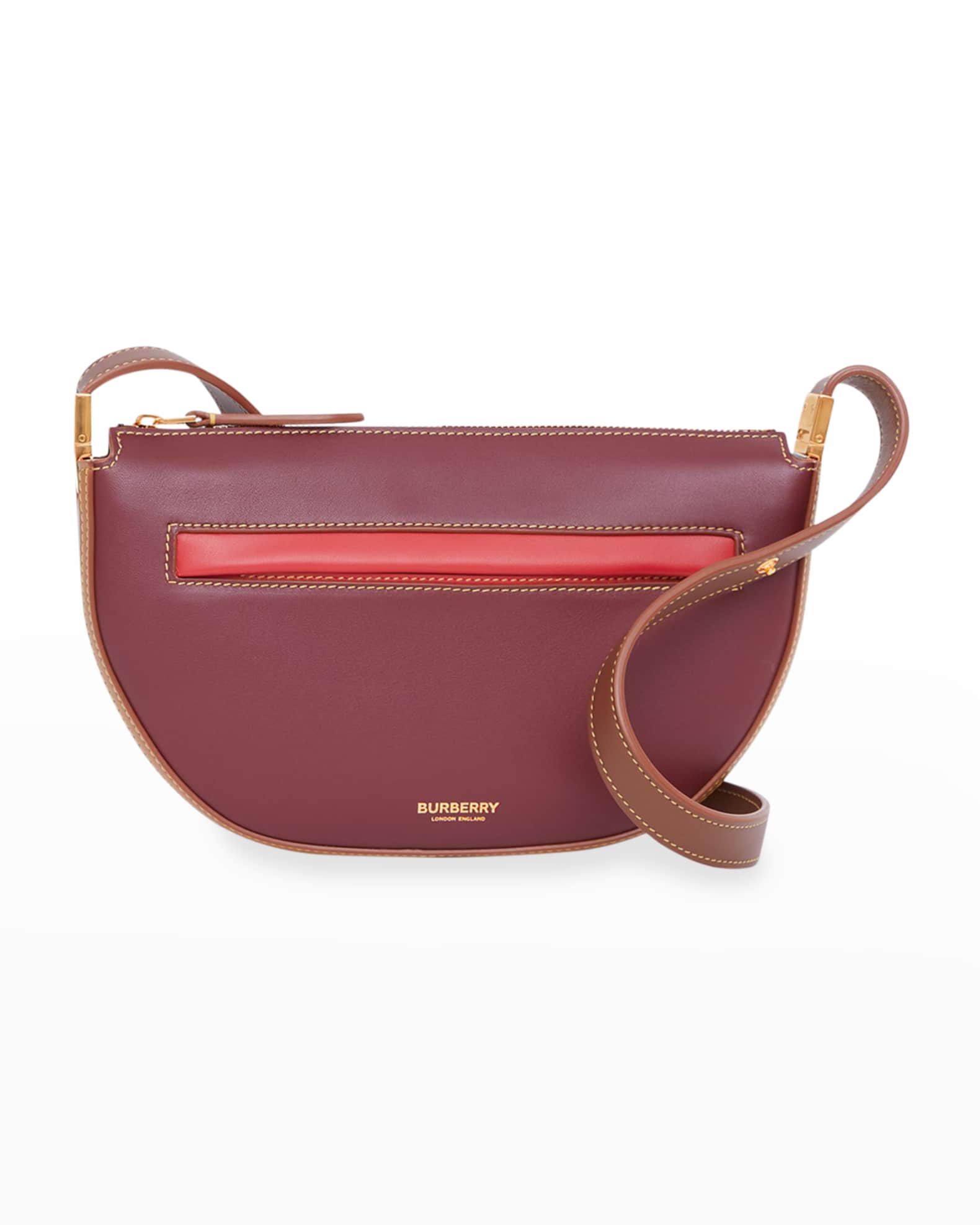 Burberry Olympia Mini Colorblock Leather Shoulder Bag Neiman Marcus