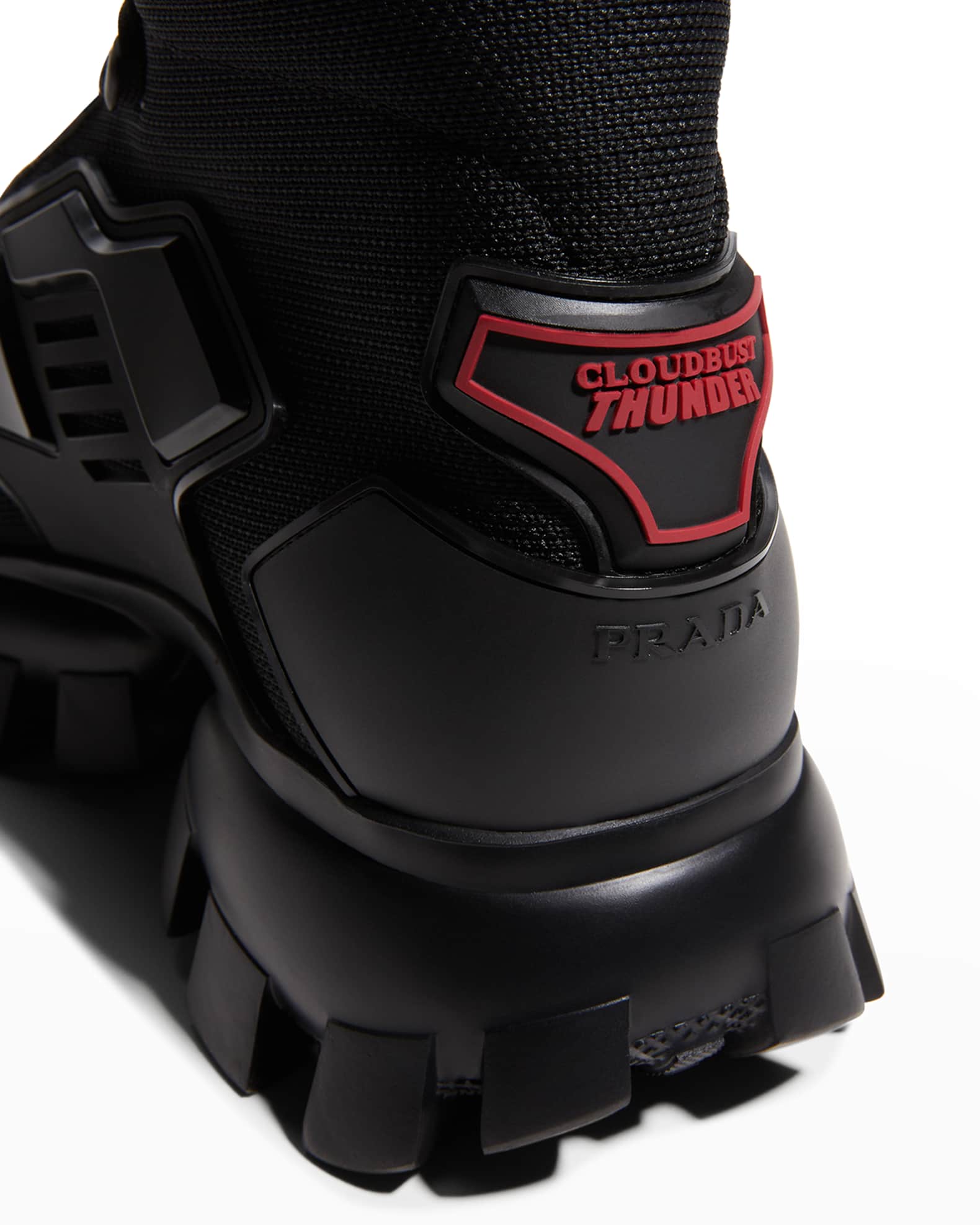 Prada Men's Cloudbust Thunder High-Tech Sneakers