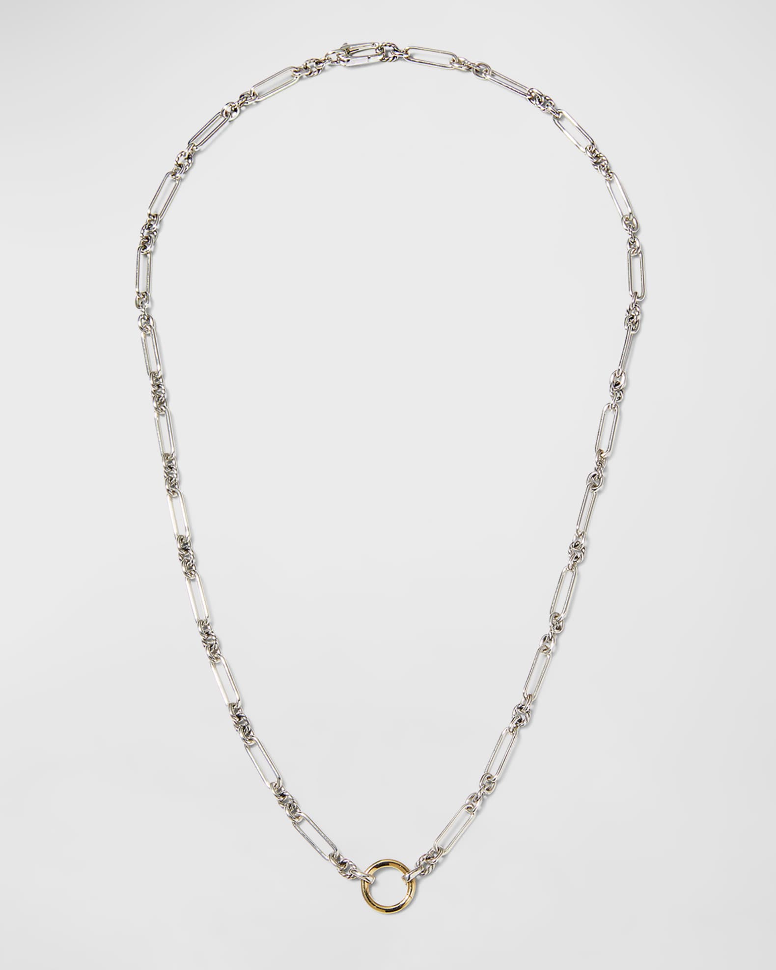 David Yurman Lexington Chain Necklace in Silver with 18K Gold, 4.5mm ...