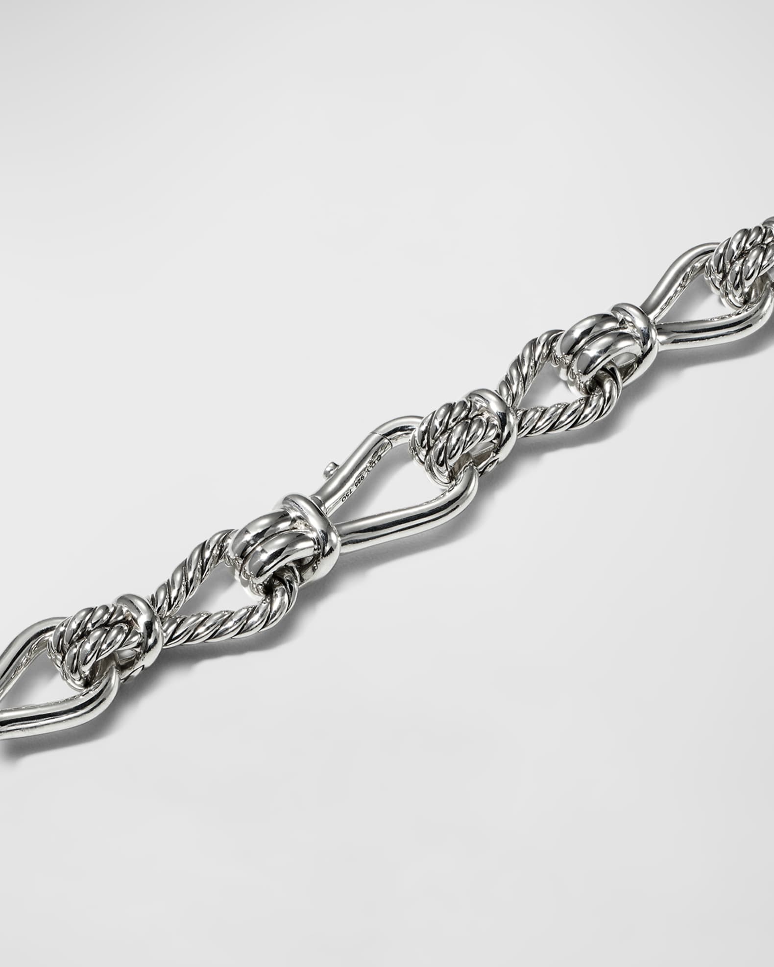 David Yurman 15mm Thoroughbred Loop Linked Chain Necklace in Silver and ...