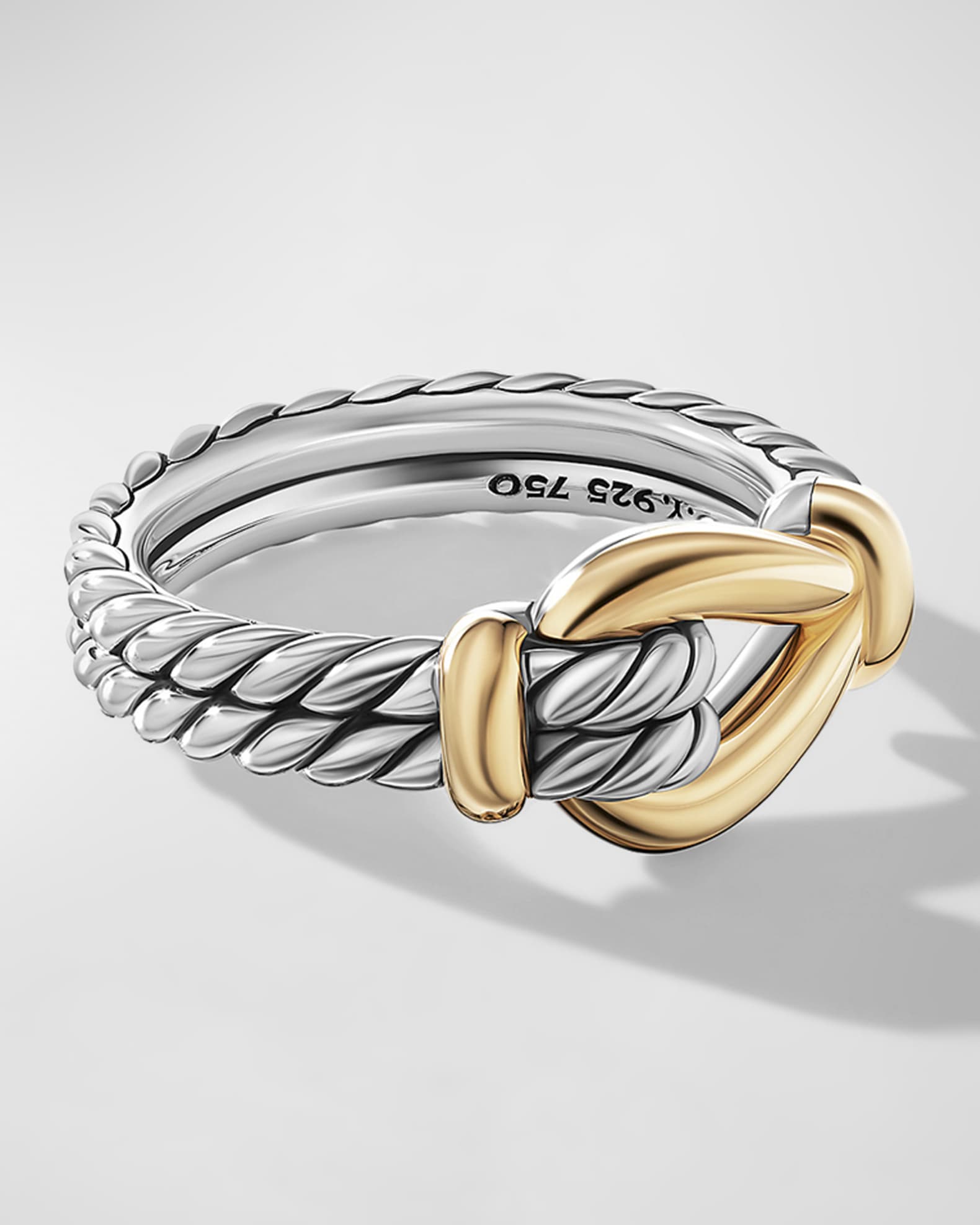 David yurman cable loop cheap ring with 18k gold