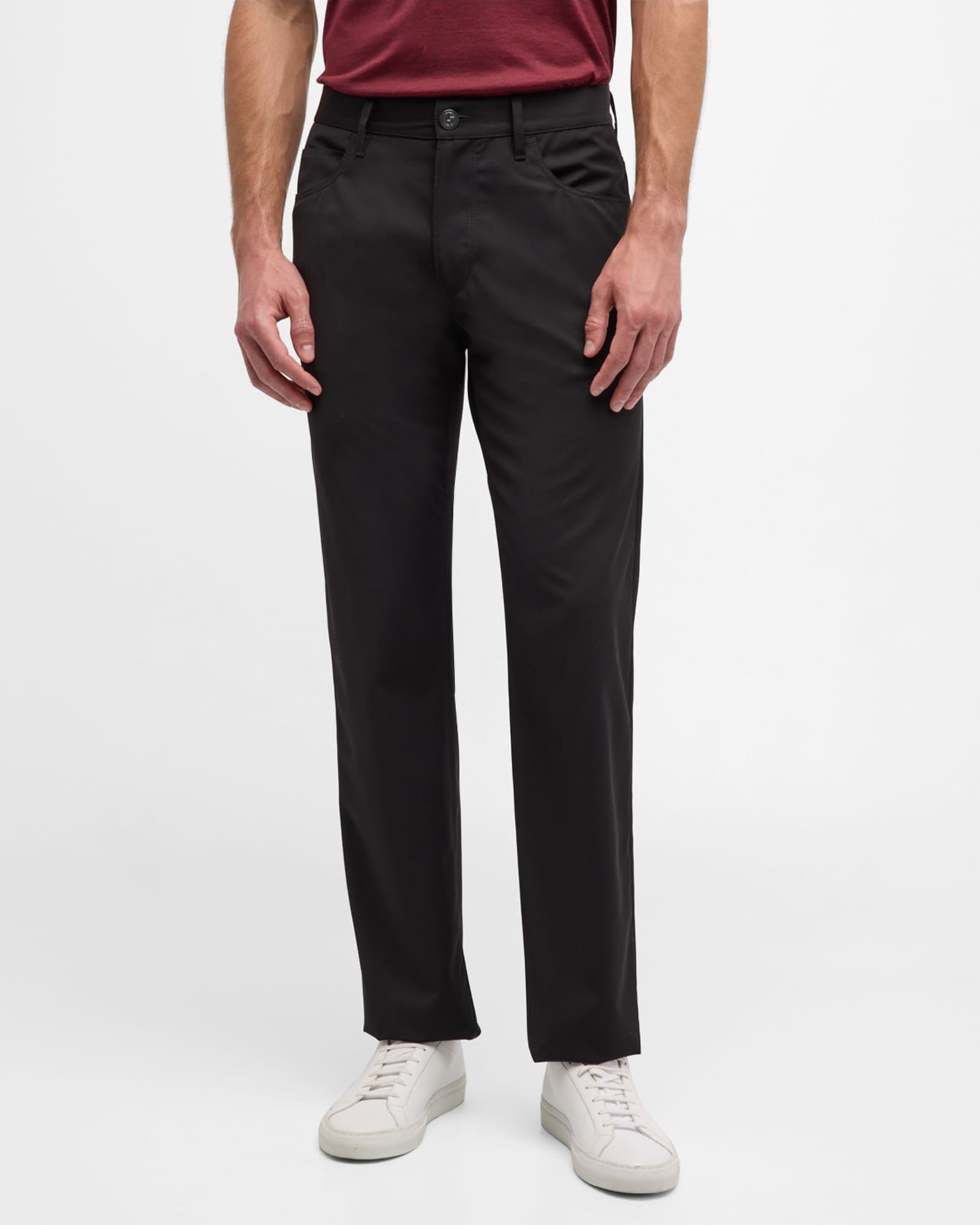 Giorgio Armani Men's Wool 5-Pocket Pants | Neiman Marcus