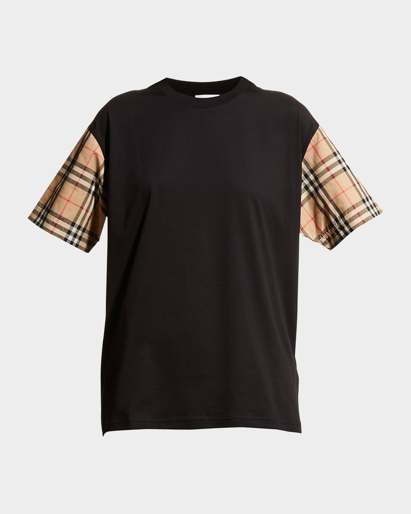 Burberry Oversized Vintage Check T Shirt Neiman Marcus