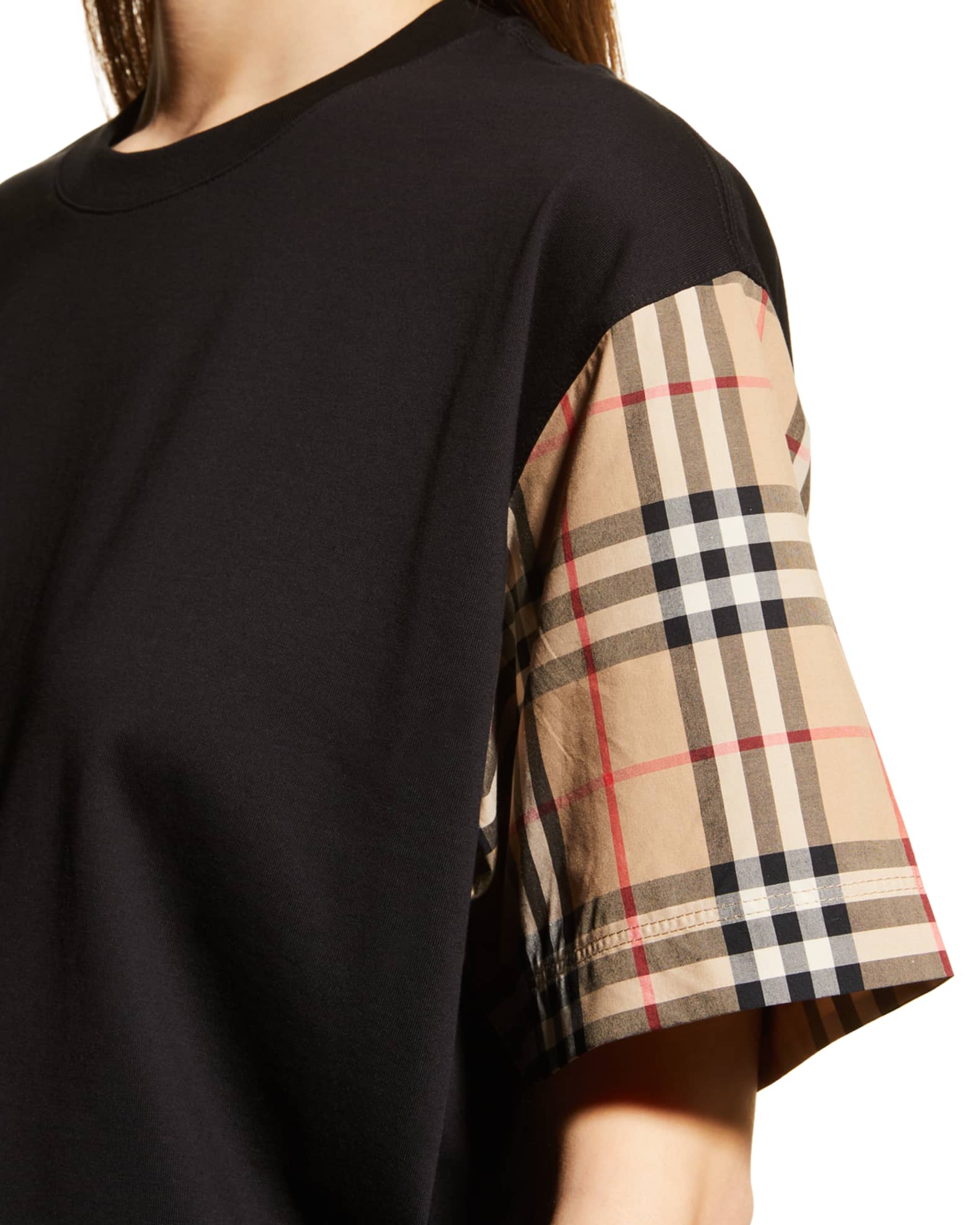 Burberry Oversized Vintage Check T-Shirt | Neiman Marcus