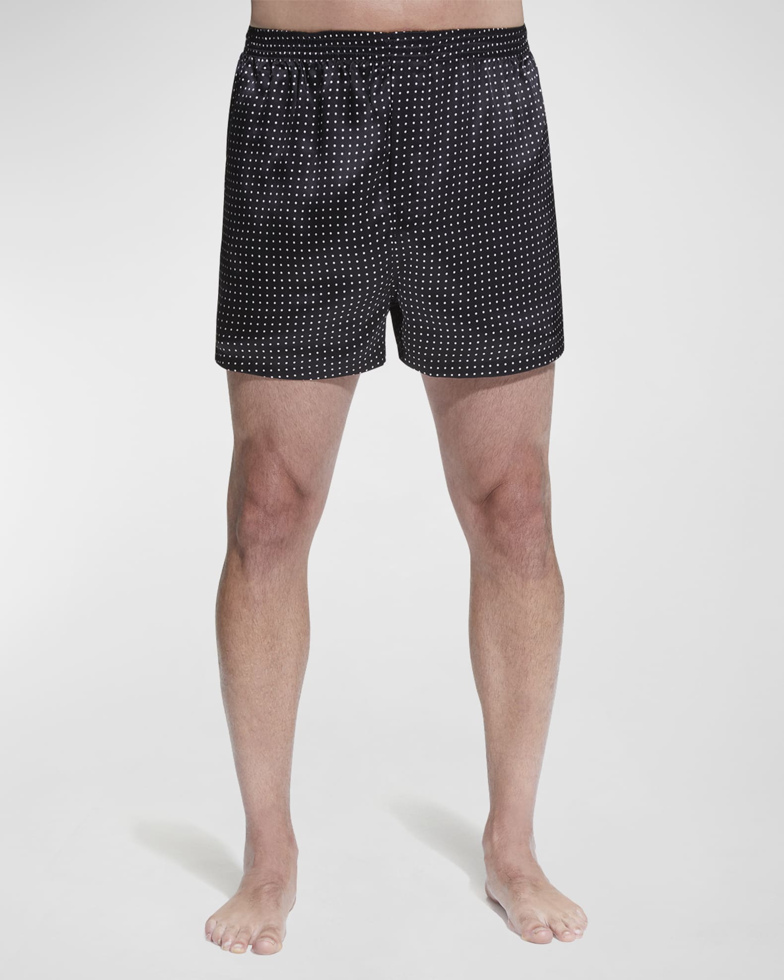 Men's Dotted Silk Boxer Shorts 1